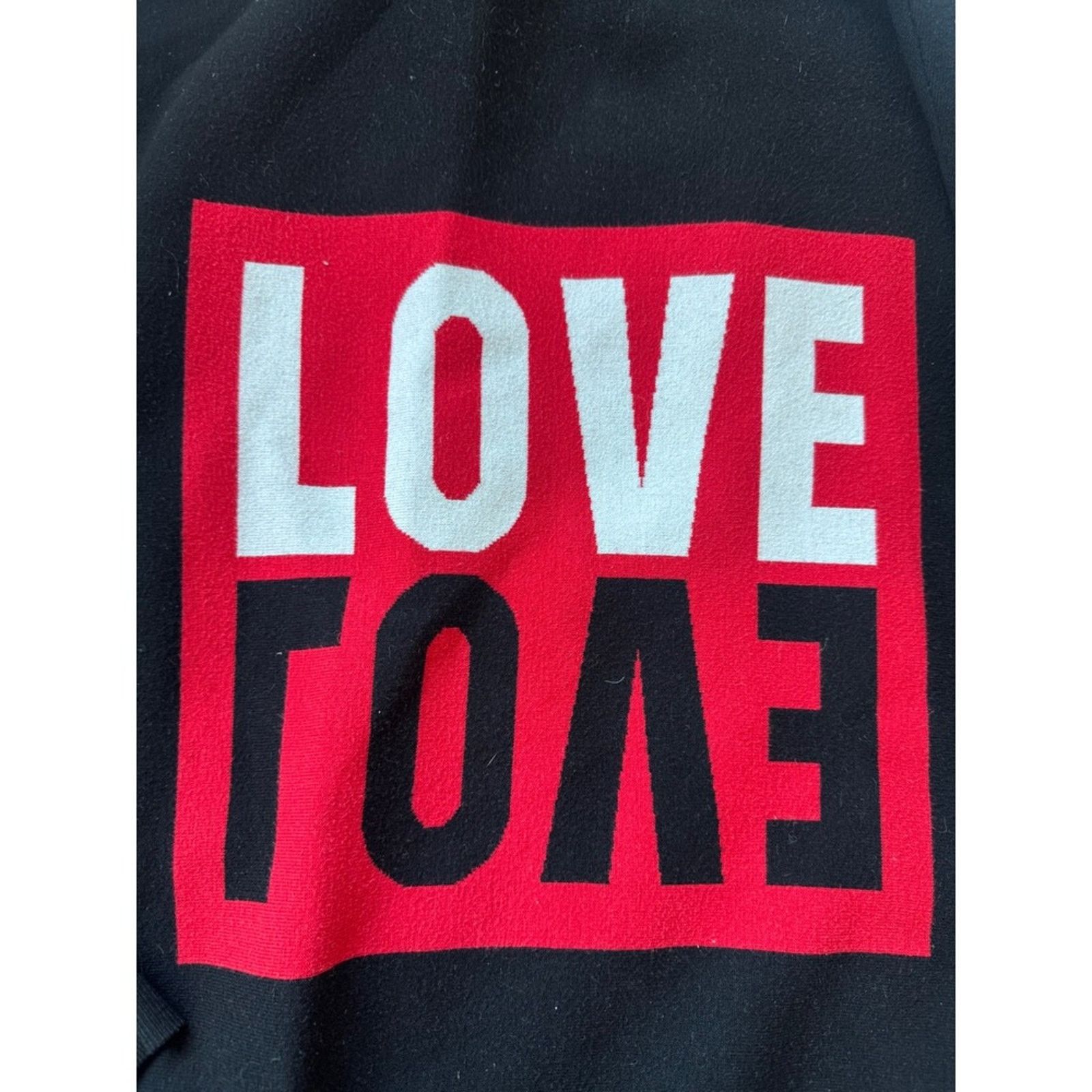 Sandro Sandro Paris "LOVE" Reversible Graphic Hoodie – Size M / US 6-8 / IT 42-44 - 4 Thumbnail