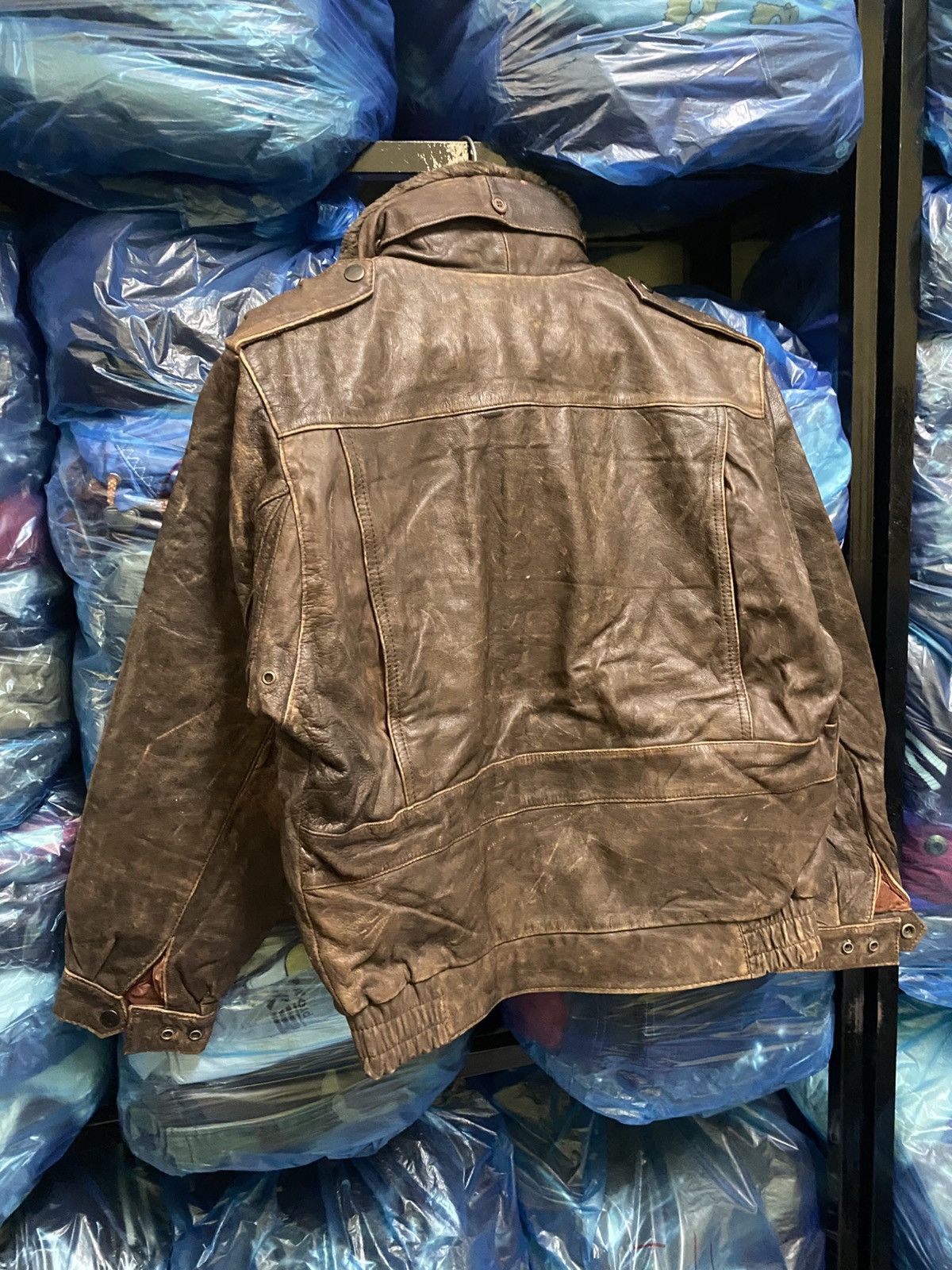 VINTAGE 80S LEATHER JACKET TYPE A2