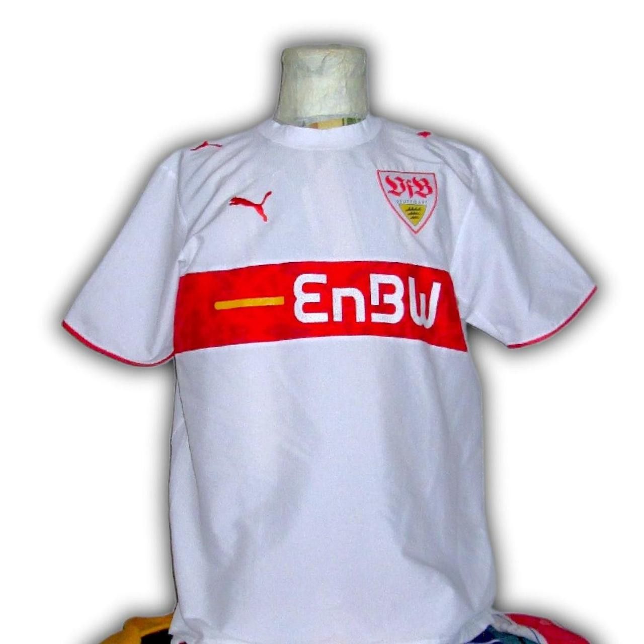 Puma VfB Stuttgart Germany 2006 2007 2008 Home Shirt Jersey Size US L / EU 52-54 / 3 - 3 Thumbnail