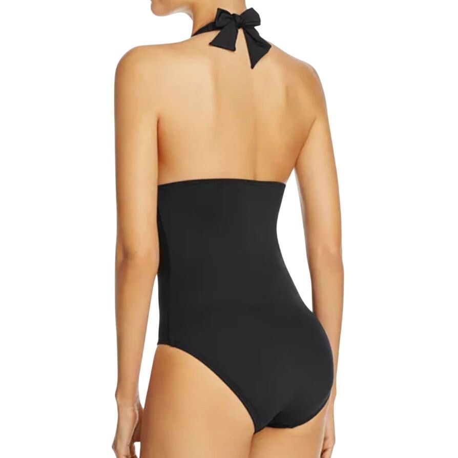 Kate Spade Kate Spade Marina Beach Halter Plunge One Piece Swimsuit, M Size ONE SIZE - 2 Thumbnail
