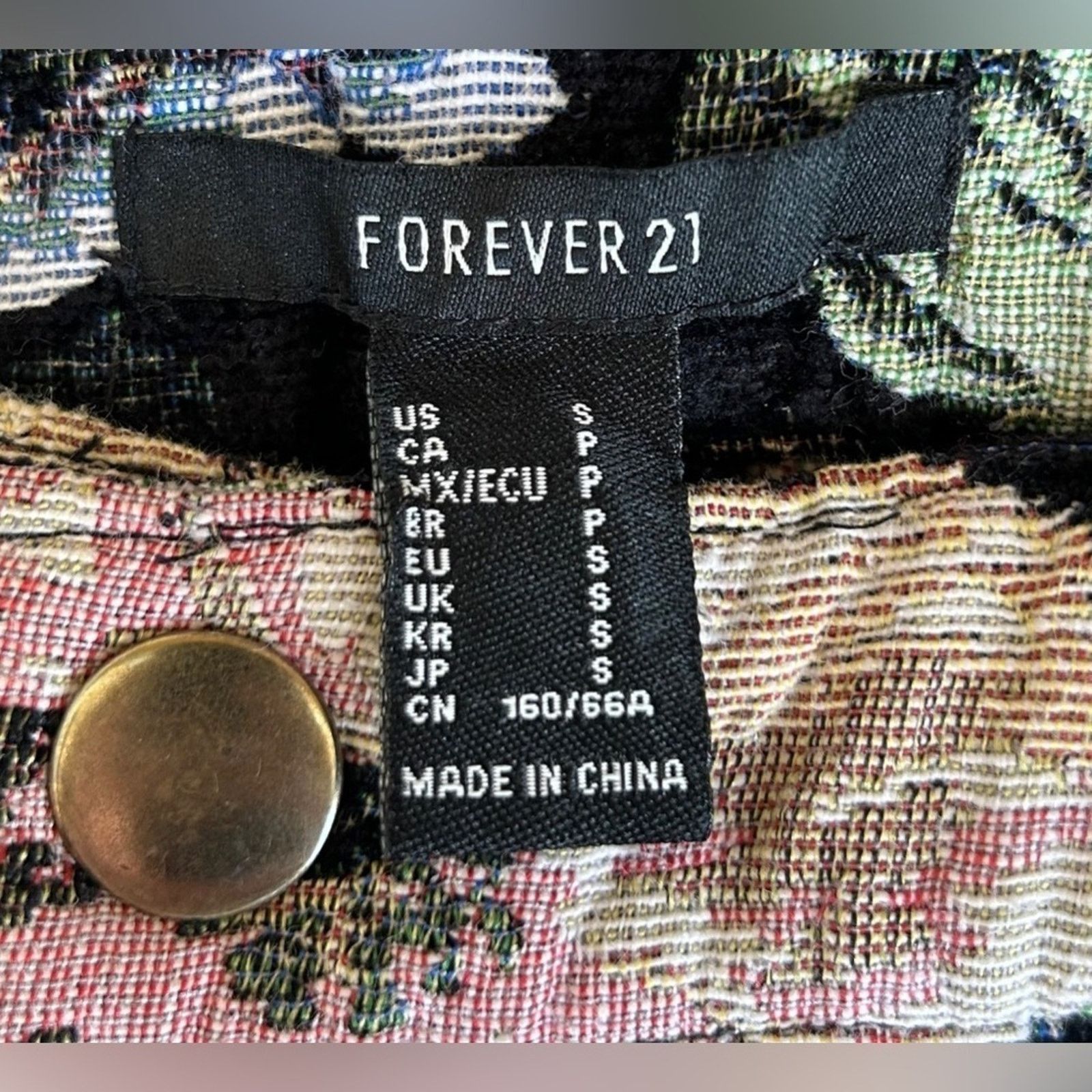 Forever 21 Forever 21 | Juniors Embroidered Floral Mini Skirt | Small Size 22" - 2 Thumbnail