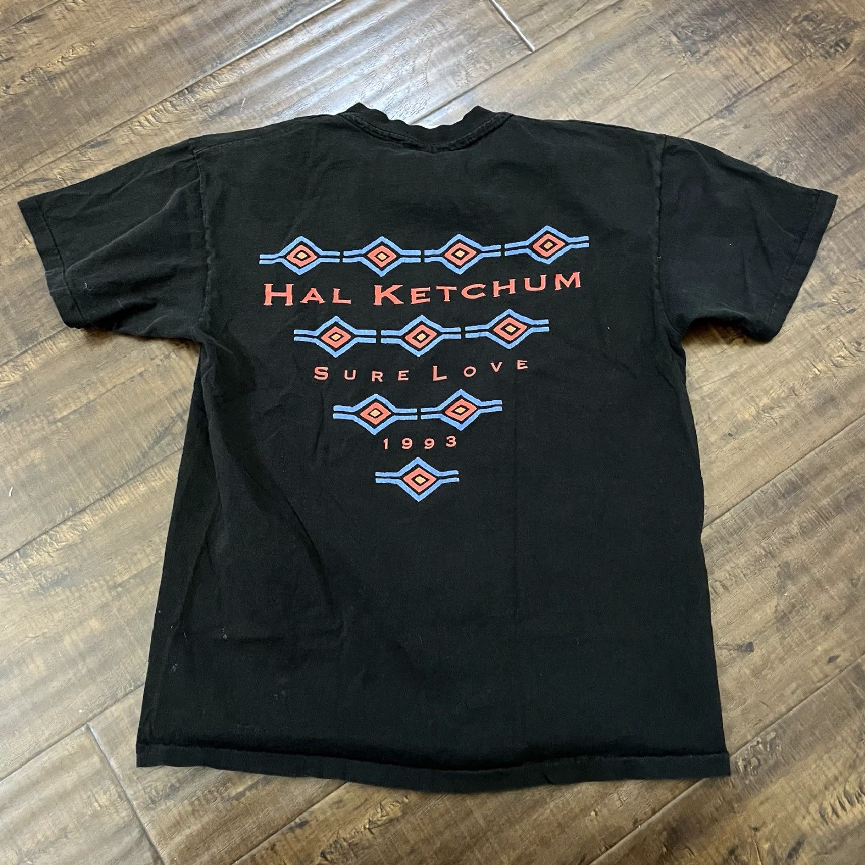 Hanes VINTAGE Hal Ketchum T-Shirt L Black 90s Country Band Tee 1992 Tour Mens Size US L / EU 52-54 / 3 - 3 Thumbnail