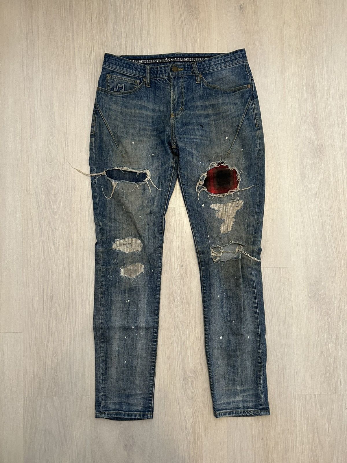 R*r様 number nine loveless guild primeコラボ Number (N)ine Number Nine Loveless Guild Prime Distressed Denim