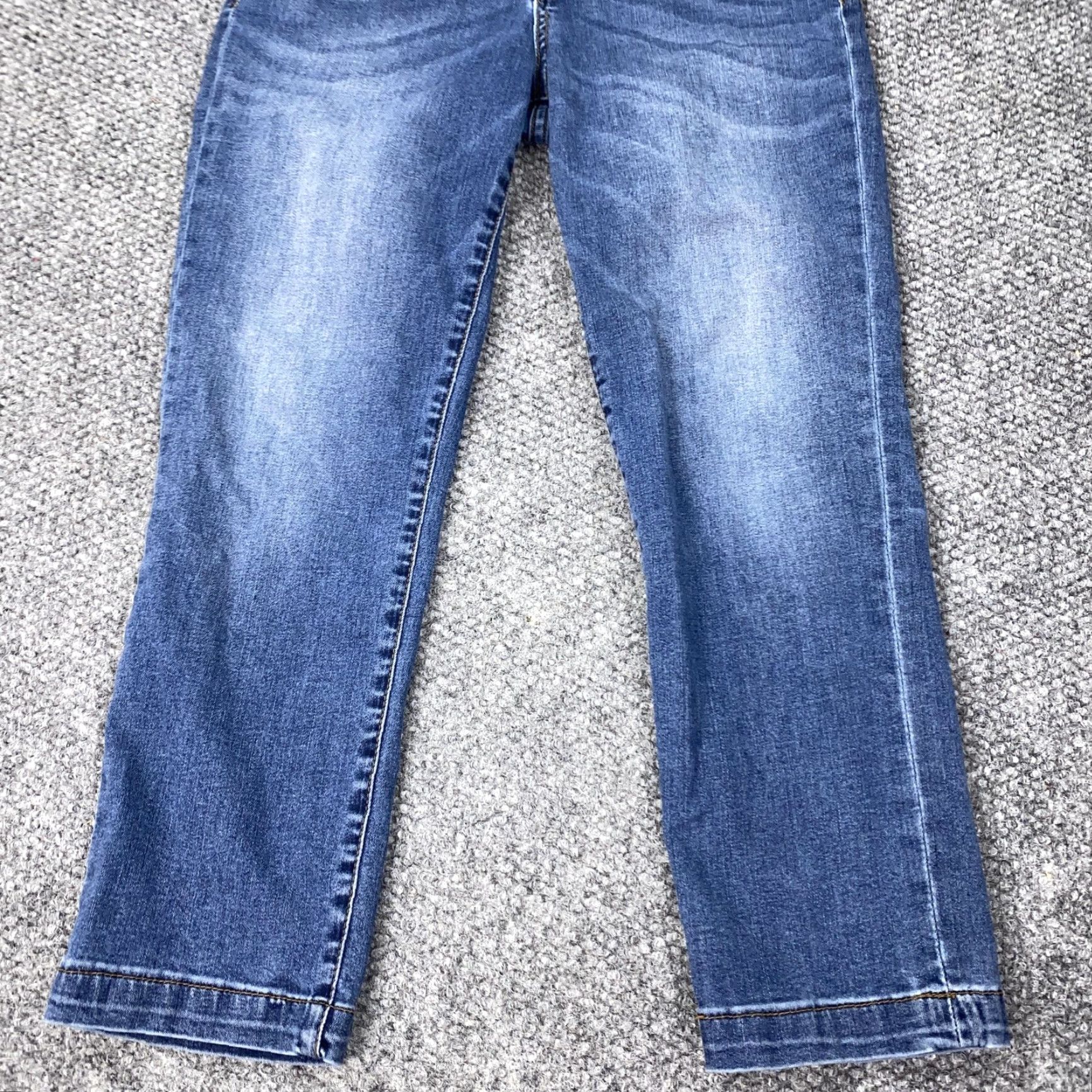 Vintage KUT from the Kloth Jeans Womens 6 Blue Crop Straight Leg Mid Rise Stretch Denim Size 28" / US 6 / IT 42 - 3 Thumbnail