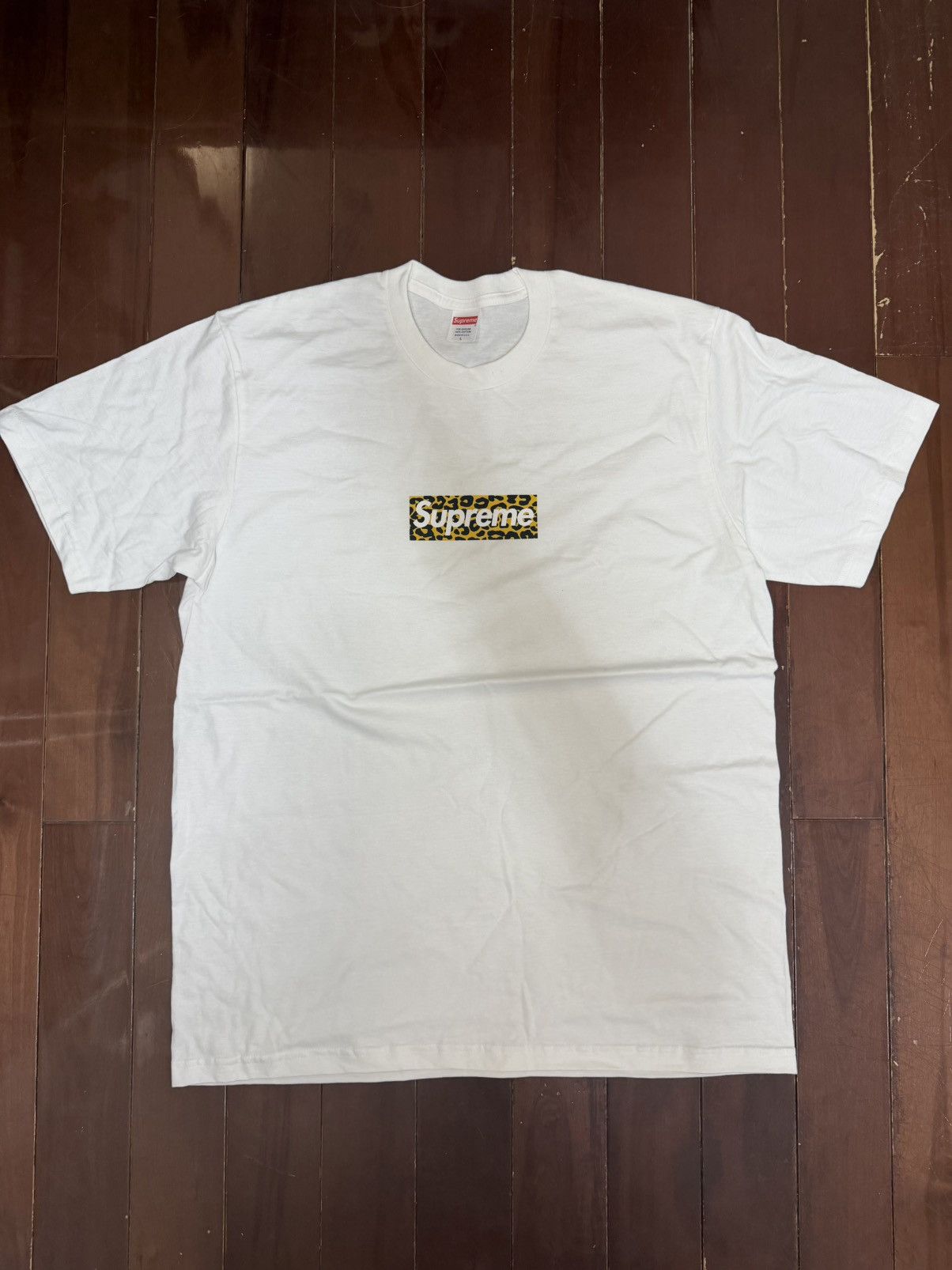 Supreme Supreme Shanghai box logo tee leopard | Grailed