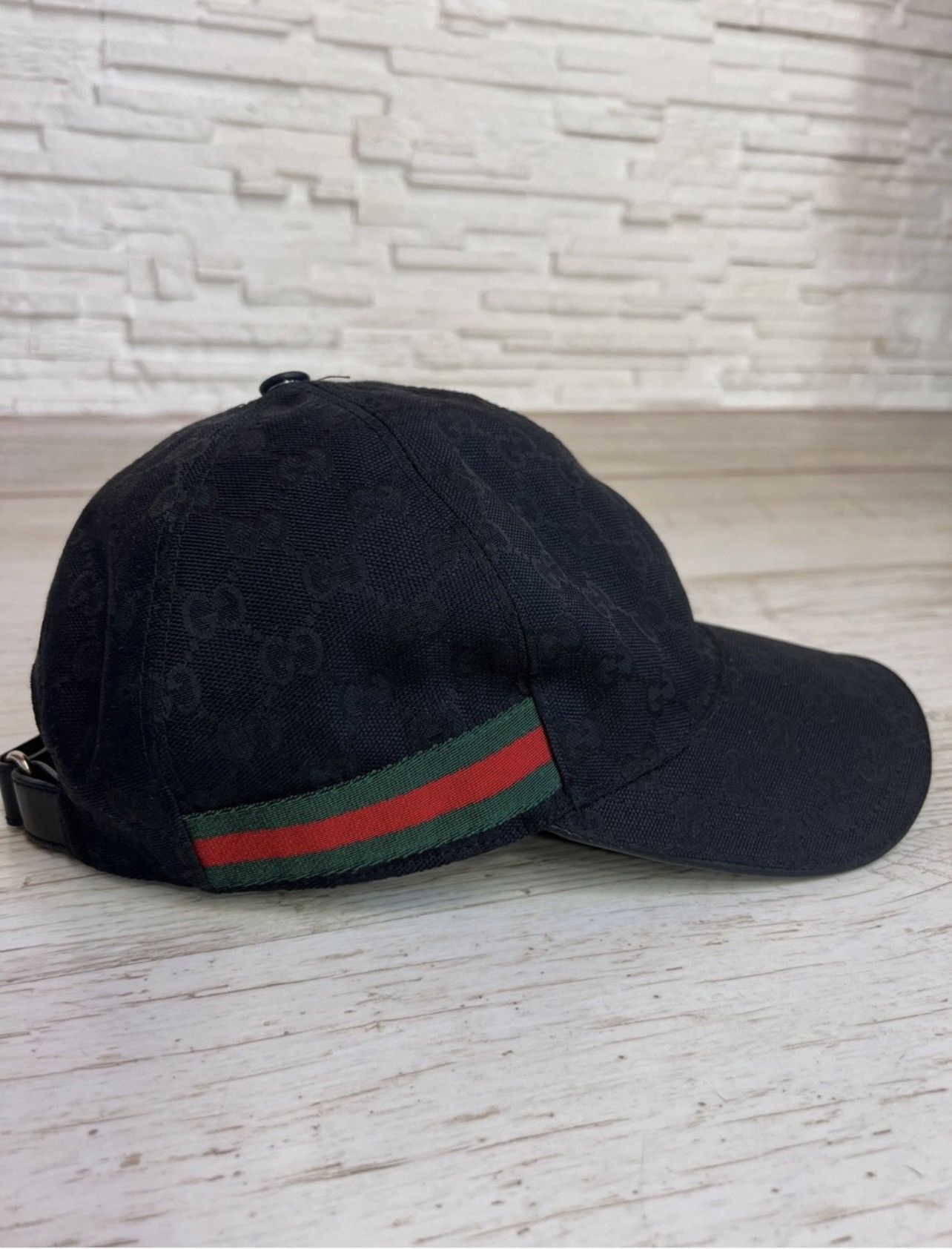 Gucci Gucci GG Monogram Cap – Black – XL Size ONE SIZE - 4 Thumbnail