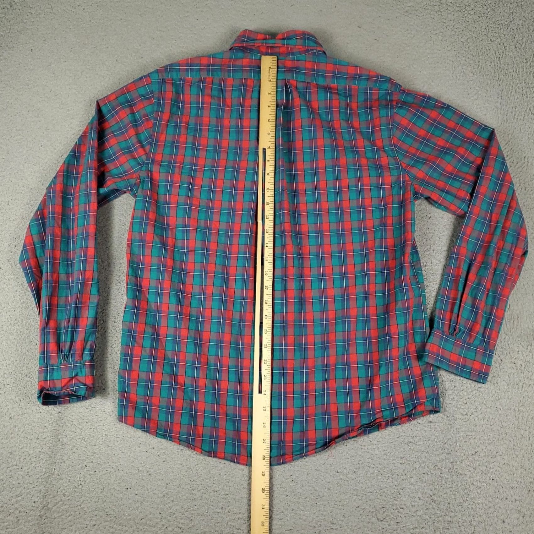 Brooks Brothers Brooks Brothers Shirt Mens Medium Red Green Plaid Button Up Long Sleeve Size US M / EU 48-50 / 2 - 3 Thumbnail