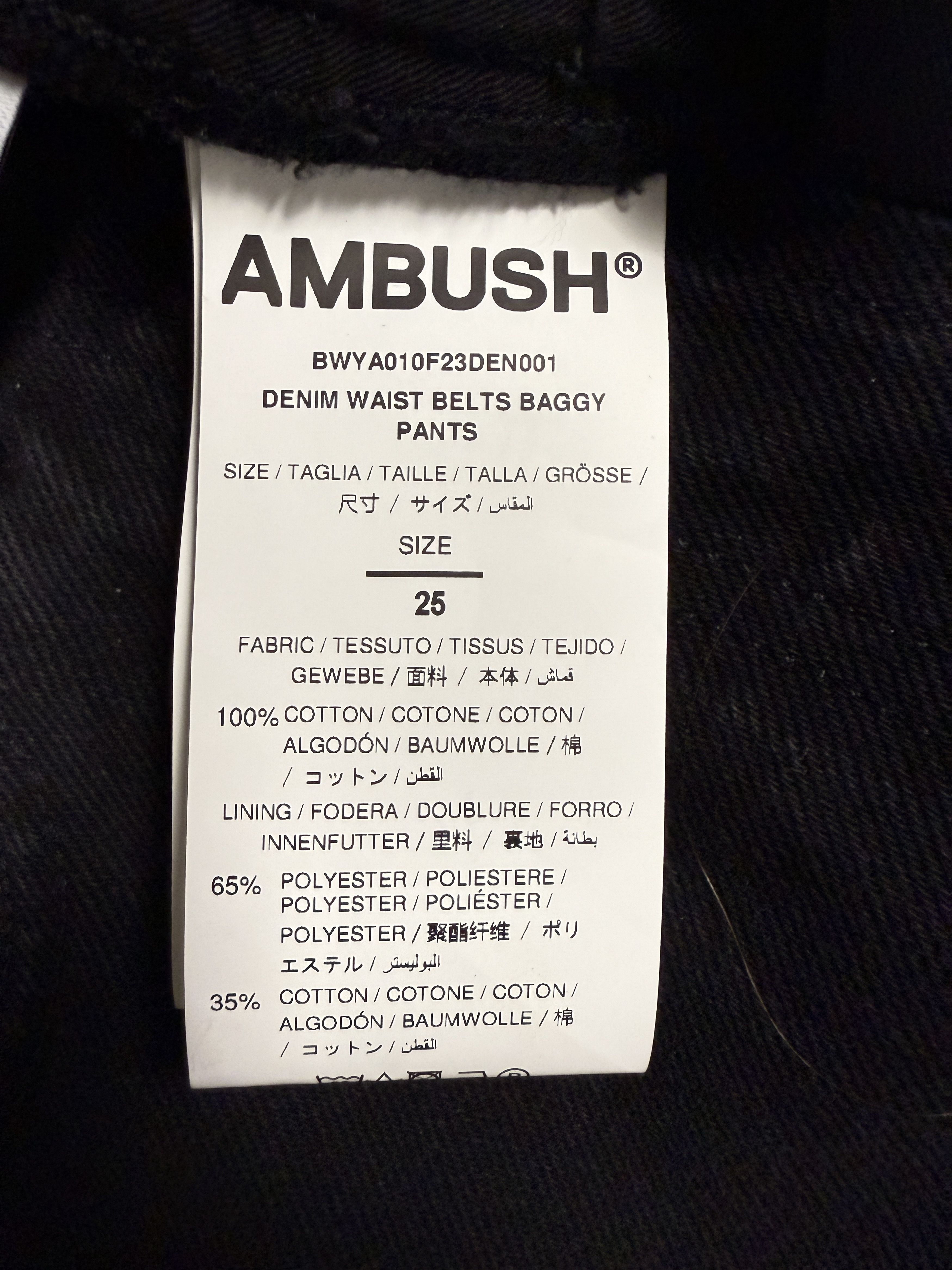 Ambush Design $670 Ambush Denim Waist Belt Baggy Jeans Size 25" / US 0 / IT 36 - 16 Thumbnail