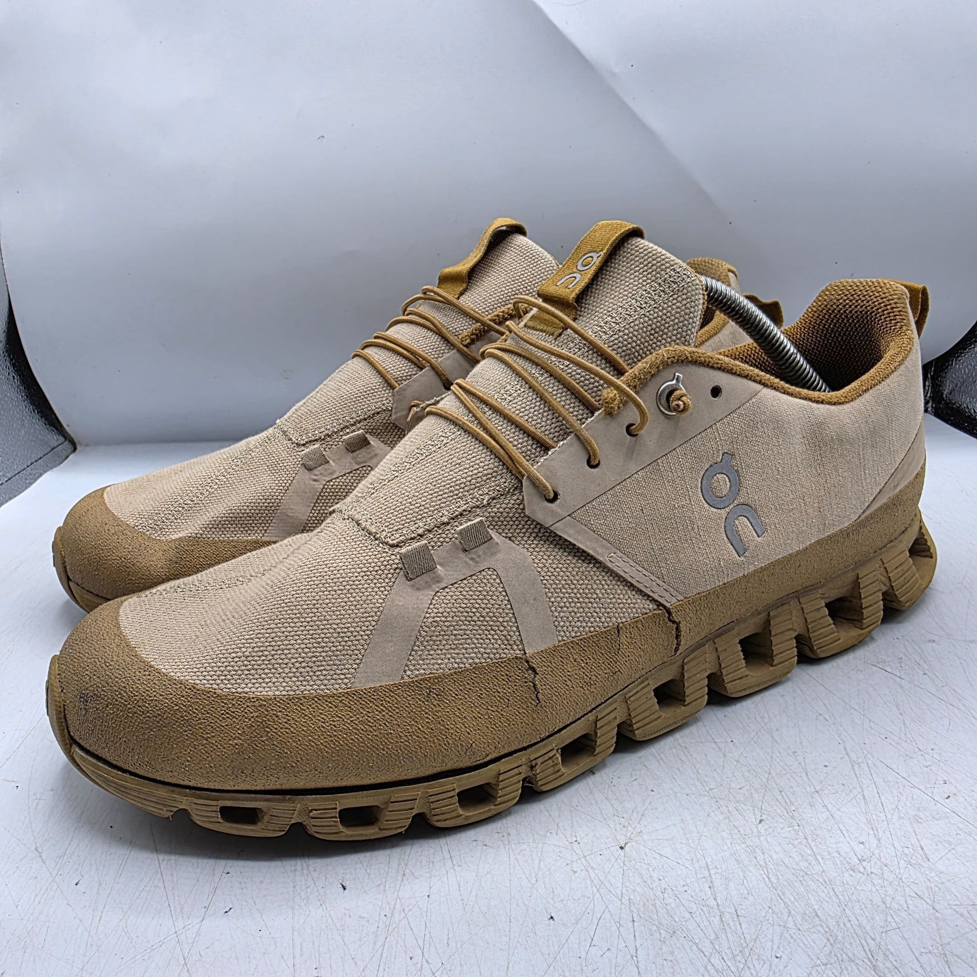 On On Cloud Running Dip Mens 12.5 Beige Tan Athletic Shoes Walk Size US 12.5 / EU 45-46 - 3 Thumbnail
