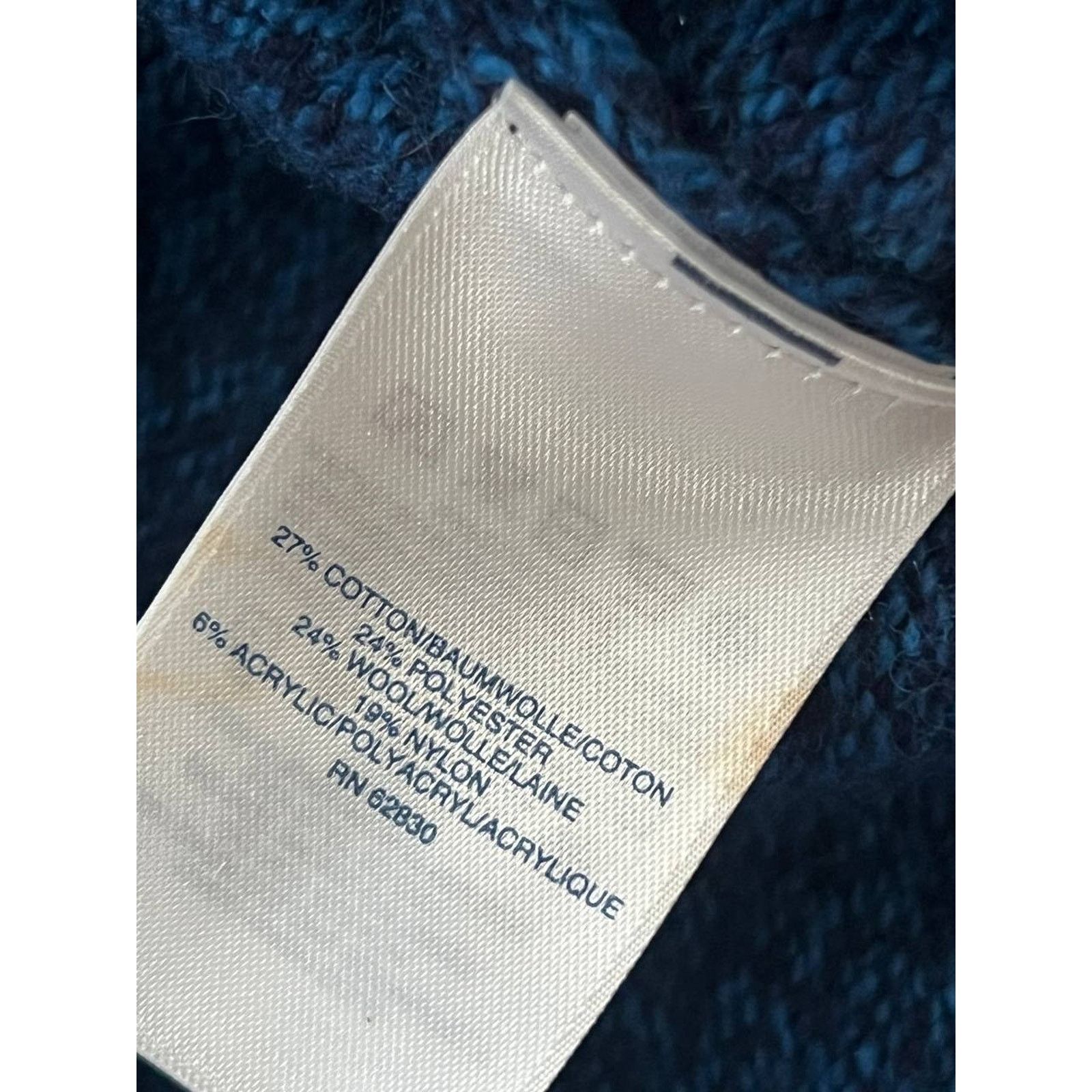 Lands' End Lands End Men’s Fair Isle winter Sweater Blue Sz L A001709 Size US L / EU 52-54 / 3 - 4 Thumbnail