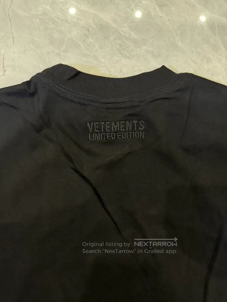 Vetements Vetements Black Loose Fit Casual T-Shirt Size US M / EU 48-50 / 2 - 9 Thumbnail