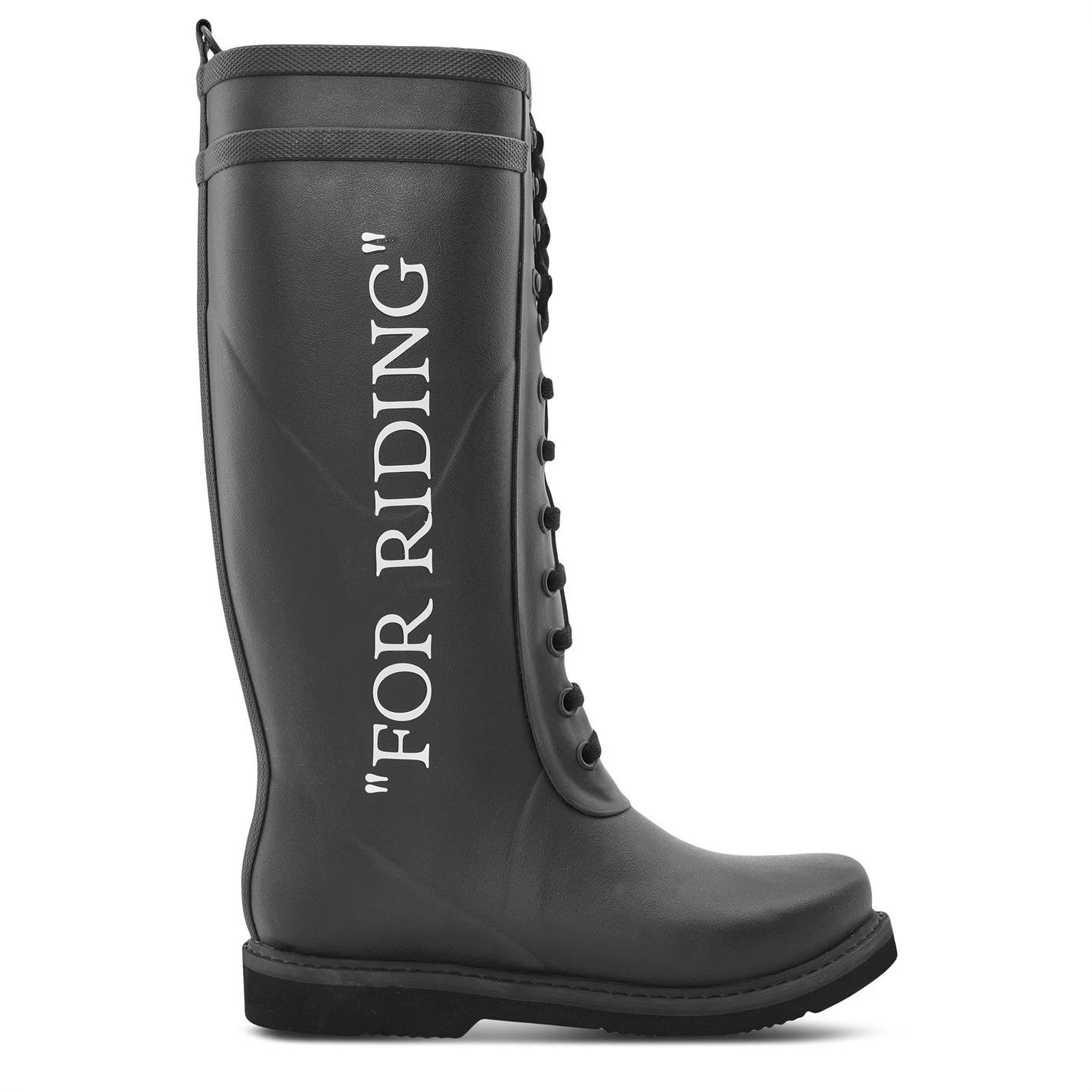 Off-White o1g2r1mq0125 For Riding Boots in Black & White Size US 7 / IT 37 - 1 Thumbnail