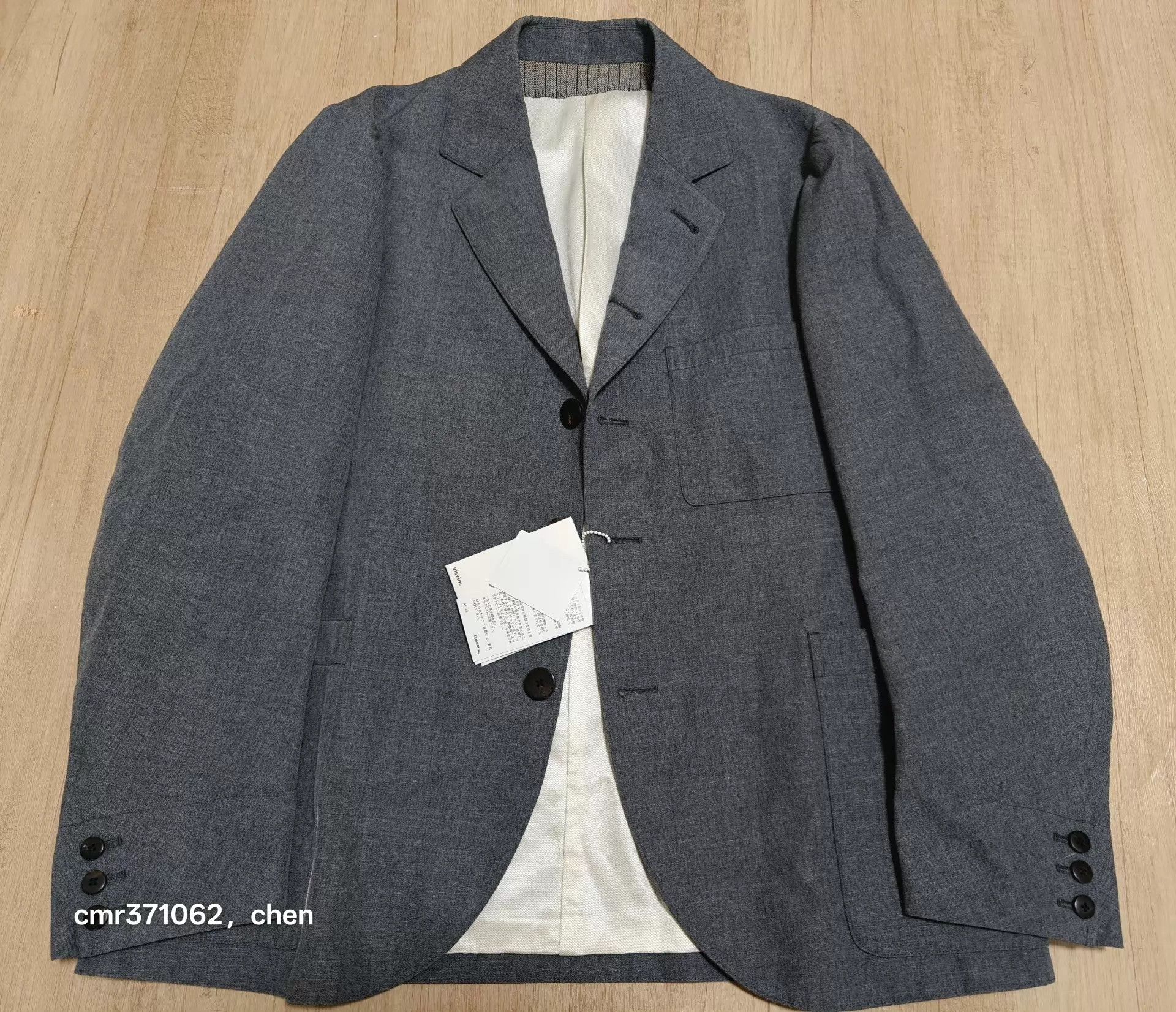 Visvim visvim 20aw kiva blazer grey 3 (w/l) 95 new wool-linen blend Size US L / EU 52-54 / 3 - 5 Thumbnail