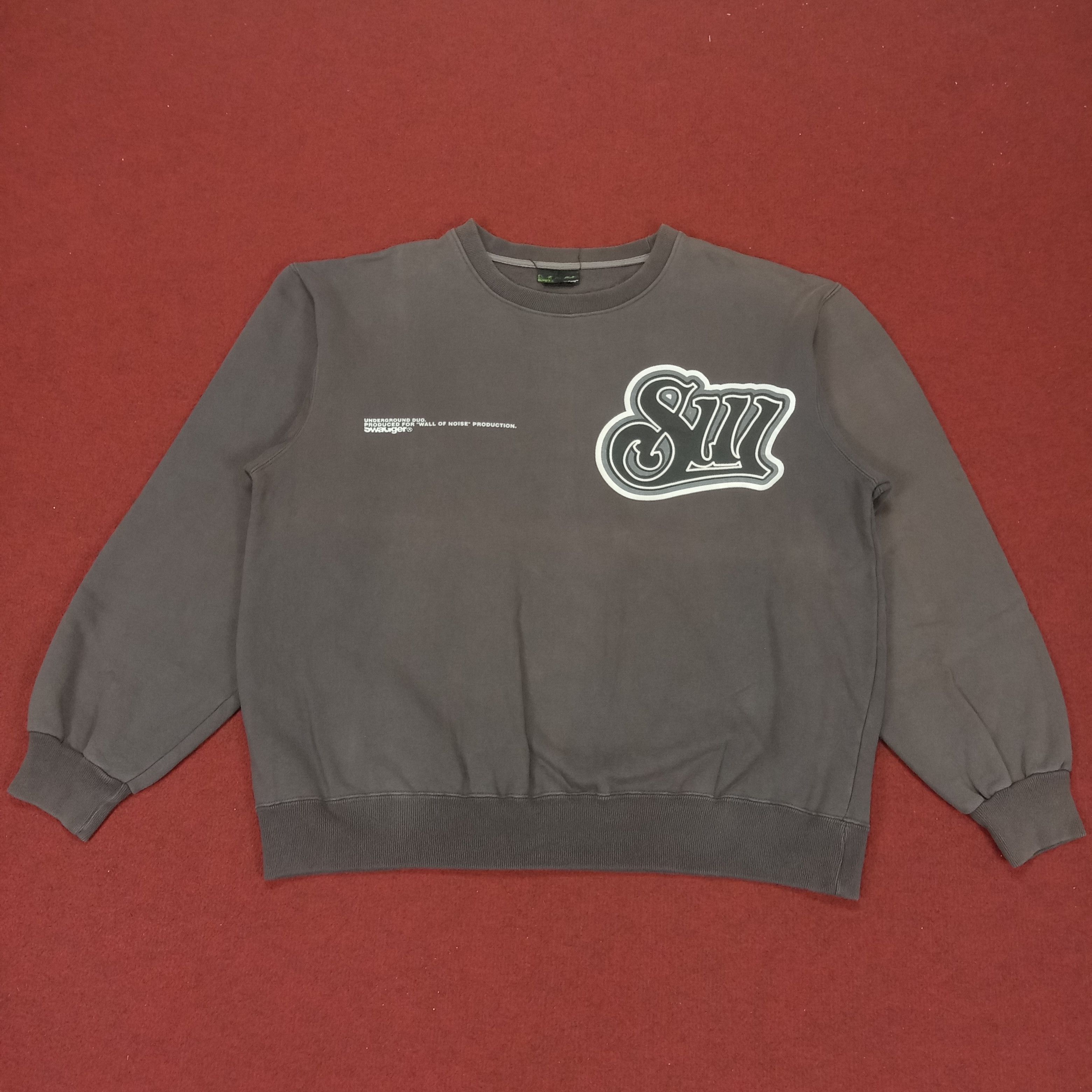 image of Swagger Hip Hop Rapper Skater Baggy Style Sweatshirt in Brown, Men's (Size XL)