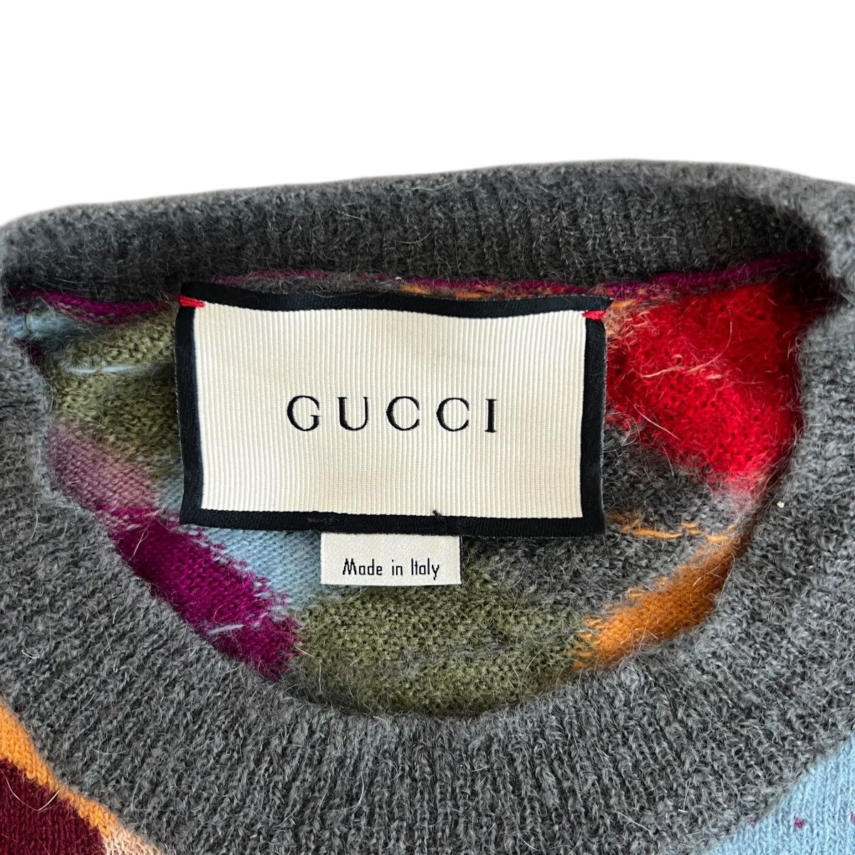 Gucci Gucci by Alessandro Michele Multi-Color Jacquard Wool Knit M Size US M / EU 48-50 / 2 - 2 Thumbnail