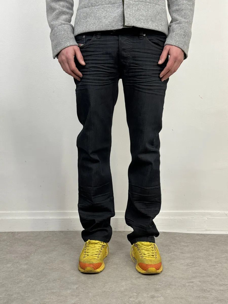 Diesel Diesel Black Stretch Biker Denim Jeans Size US 32 / EU 48 - 3 Thumbnail