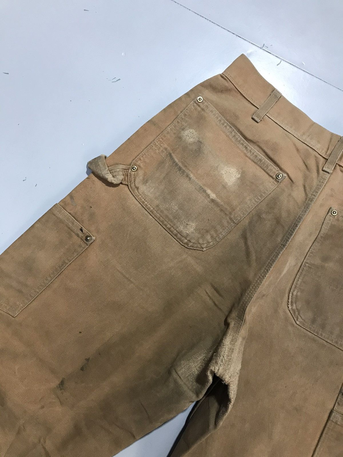Carhartt Vintage Carhartt B01 BRN dusty double knee workwear Size US 34 / EU 50 - 12 Thumbnail