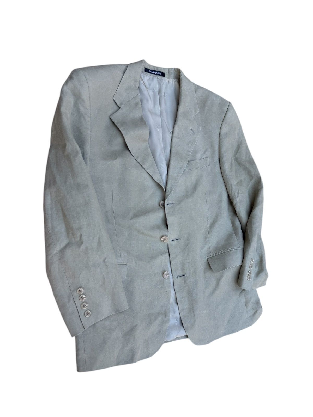 Saint Laurent Paris Saint laurent beige blazer mens Size US L / EU 52-54 / 3 - 4 Thumbnail