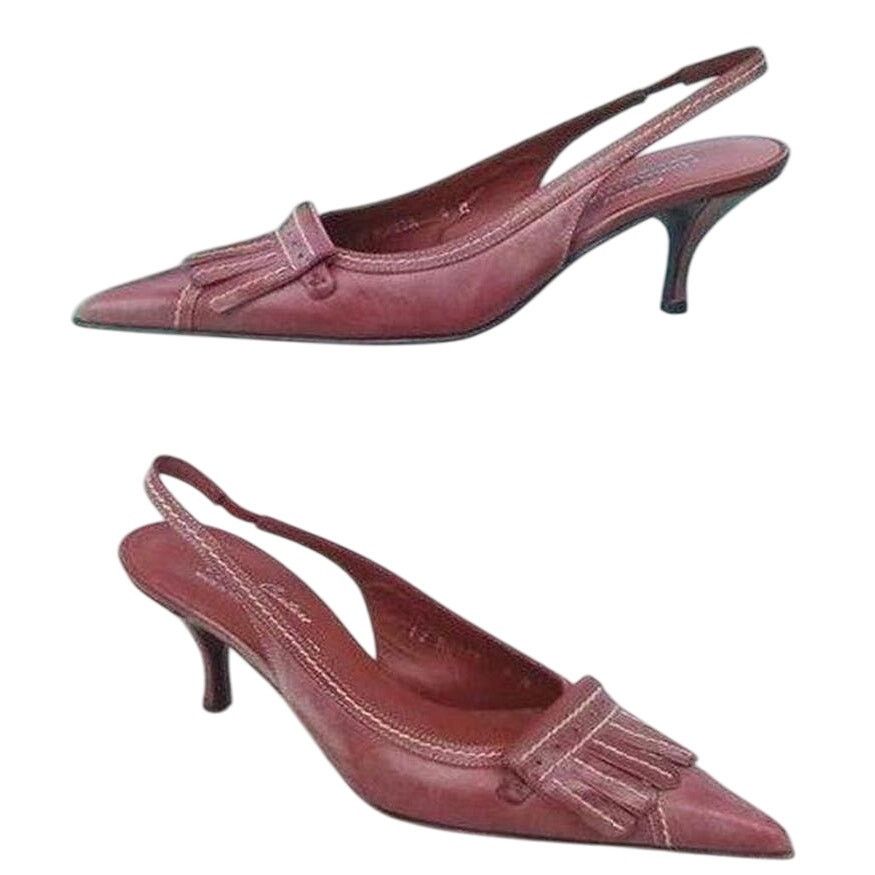 Donald Pliner Donald Pliner Tomato Red Oil Skin Calf Leather Shoe NWT $255 Size US 6 / IT 36 - 2 Thumbnail