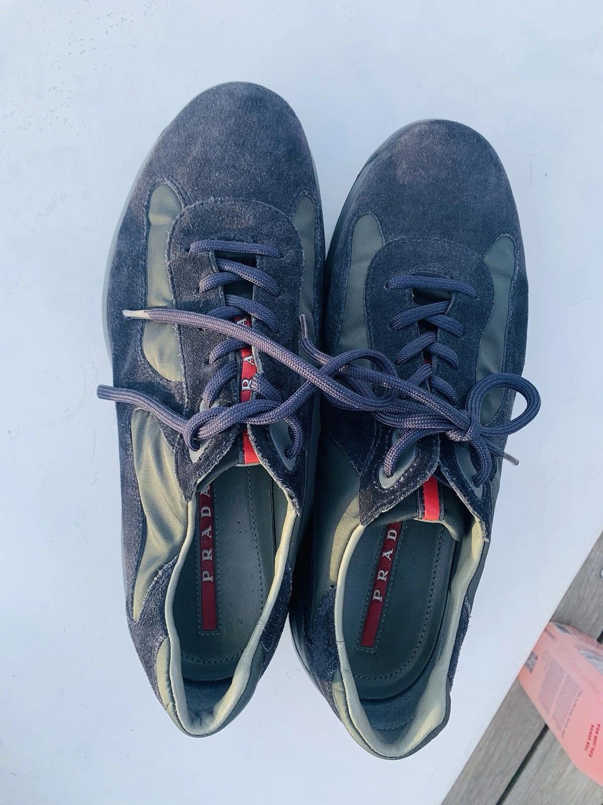 Prada Prada America's Cup Navy Blue Leather 9.5 Suede Size US 9.5 / EU 42-43 - 1 Thumbnail