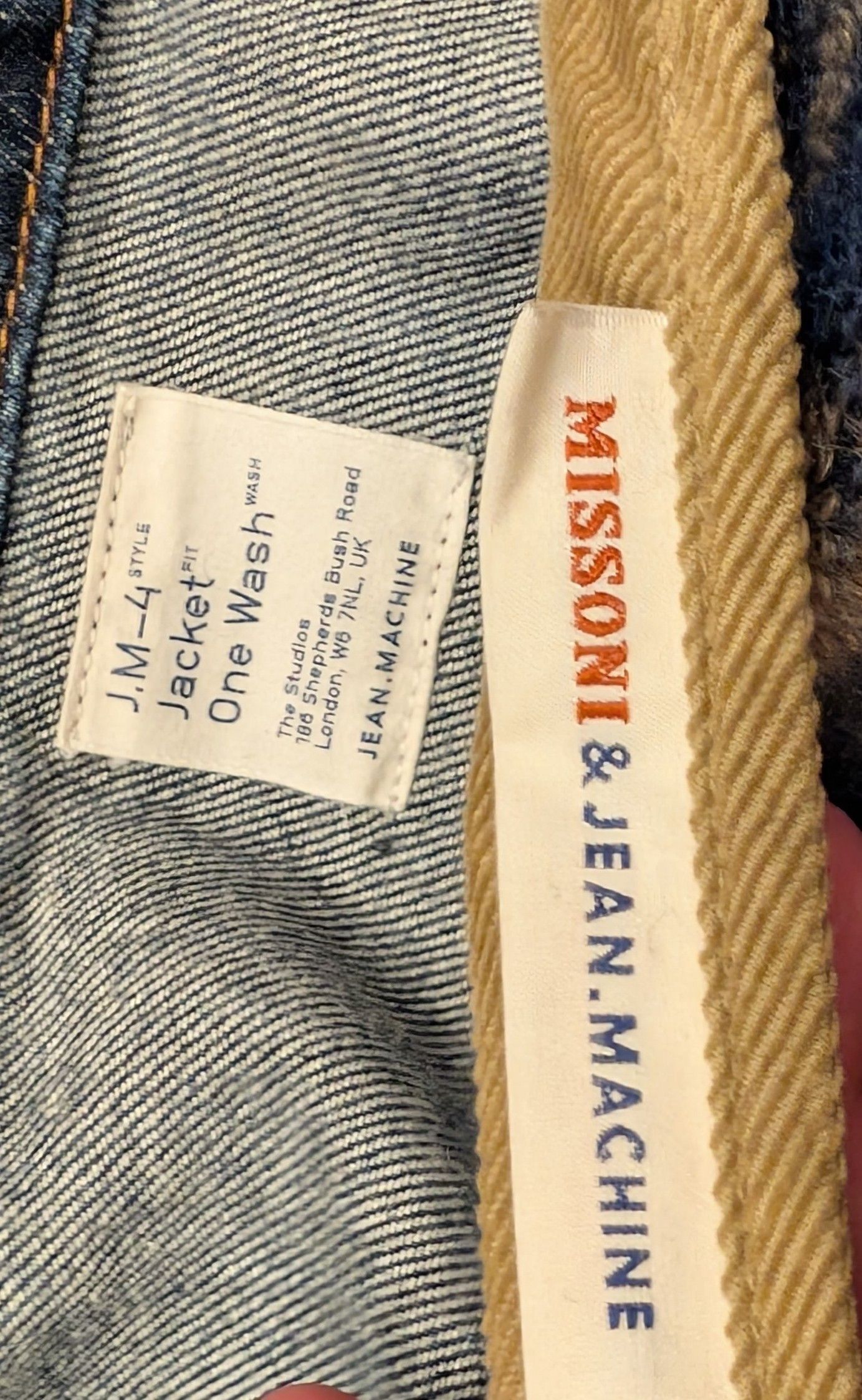 Jean Machine Jean Machine x Missoni JM-4 Mohair Liner Denim Jacket Size US M / EU 48-50 / 2 - 4 Thumbnail