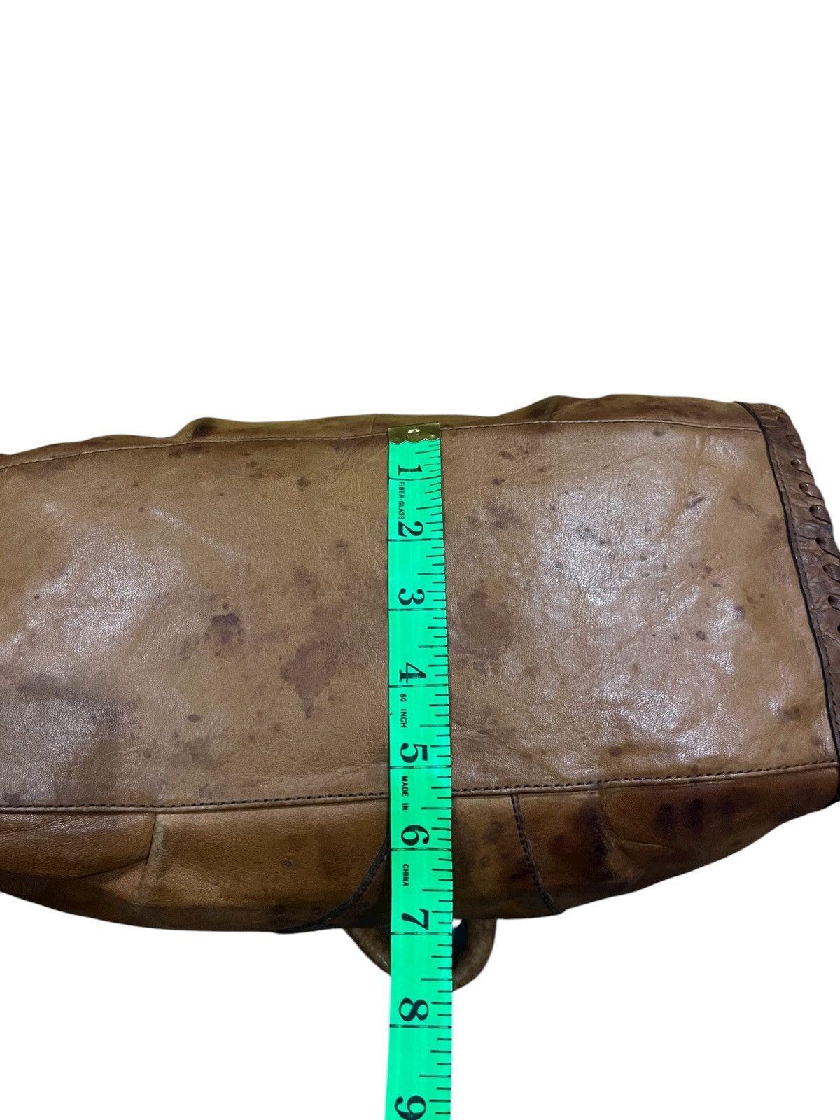 Japanese Brand vintage ibiza handle bag brown cream leather applique design Size ONE SIZE - 23 Thumbnail