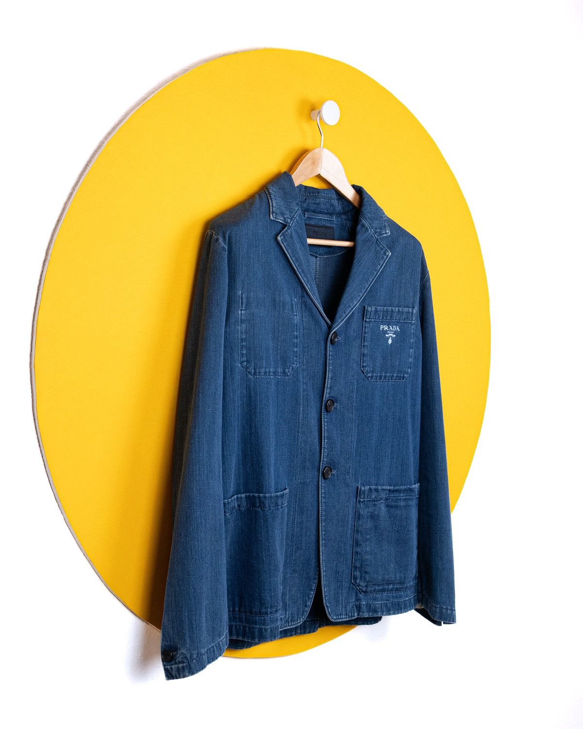 Prada Prada Denim Blazer Jacket Size 48R - 4 Thumbnail
