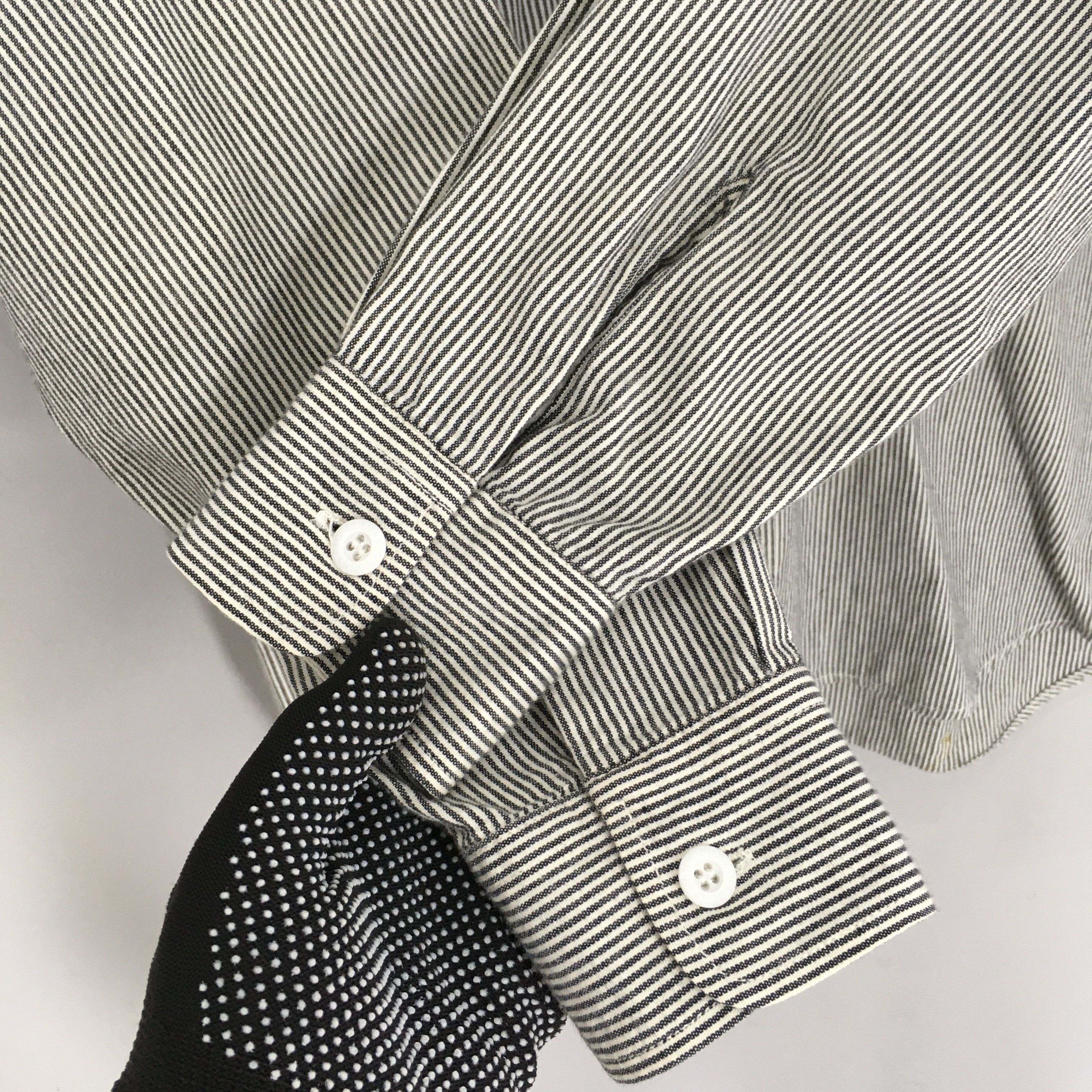 Big John × Mister Freedom Vintage Big John Hickory Work Shirt Medium Size US M / EU 48-50 / 2 - 5 Thumbnail