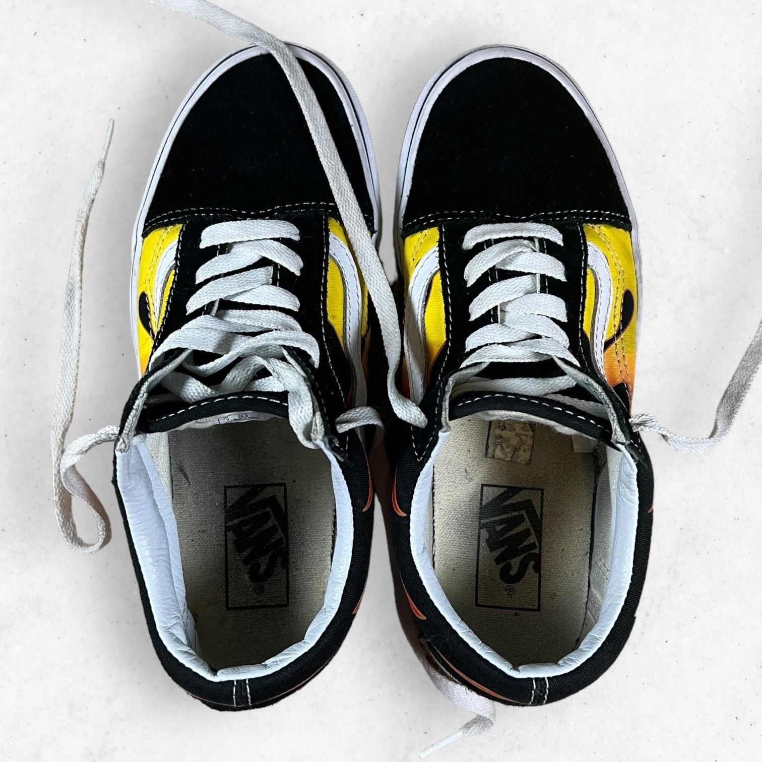 Vans Vans Old Skool "Flames" Men's 6US Skate Skateboard Shoes Size US 6 / EU 39 - 8 Thumbnail
