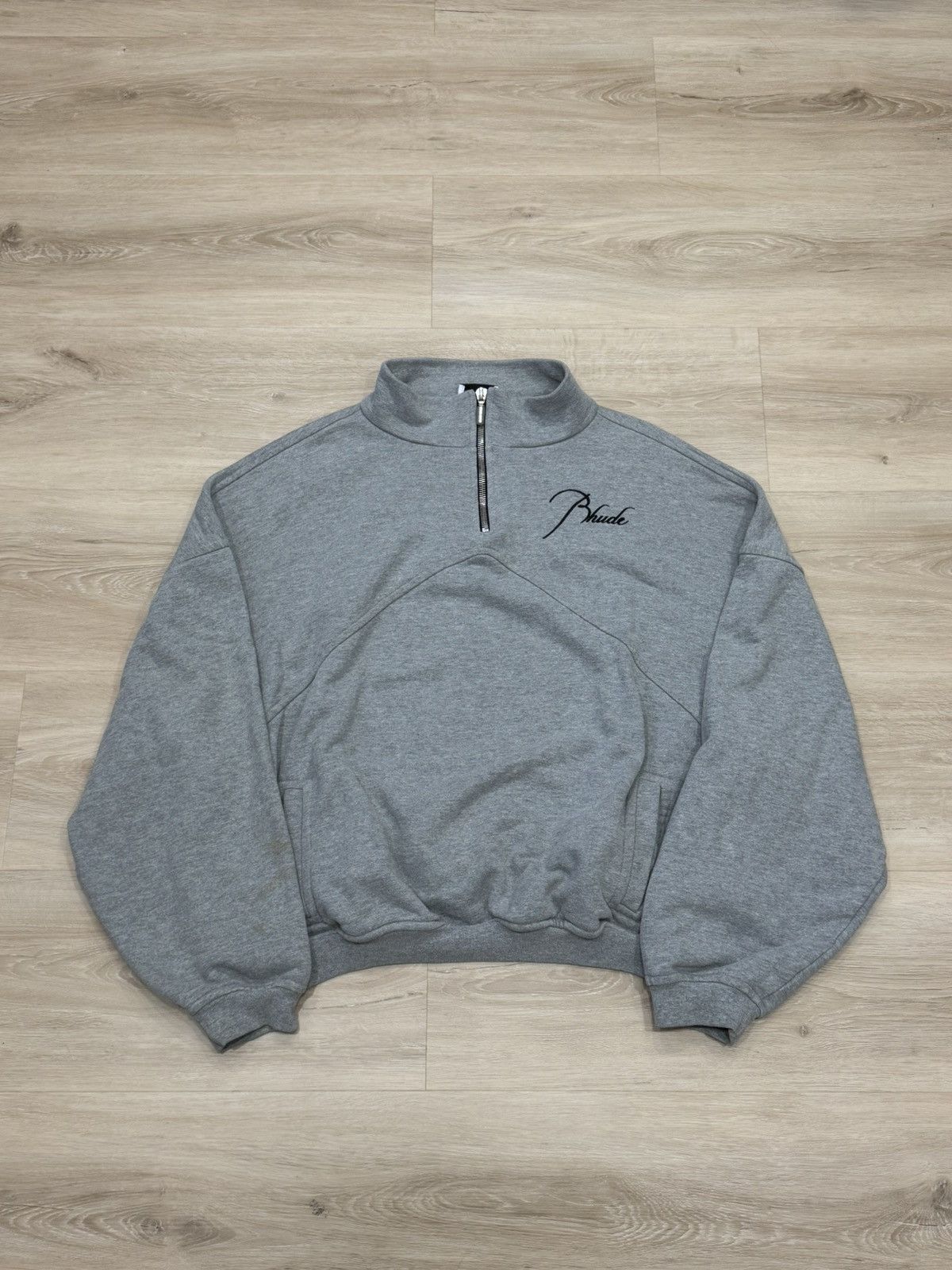 Rhude Rhude Classic Logo Quarter Zip Sweatshirt Size US XL / EU 56 / 4 - 1 Thumbnail