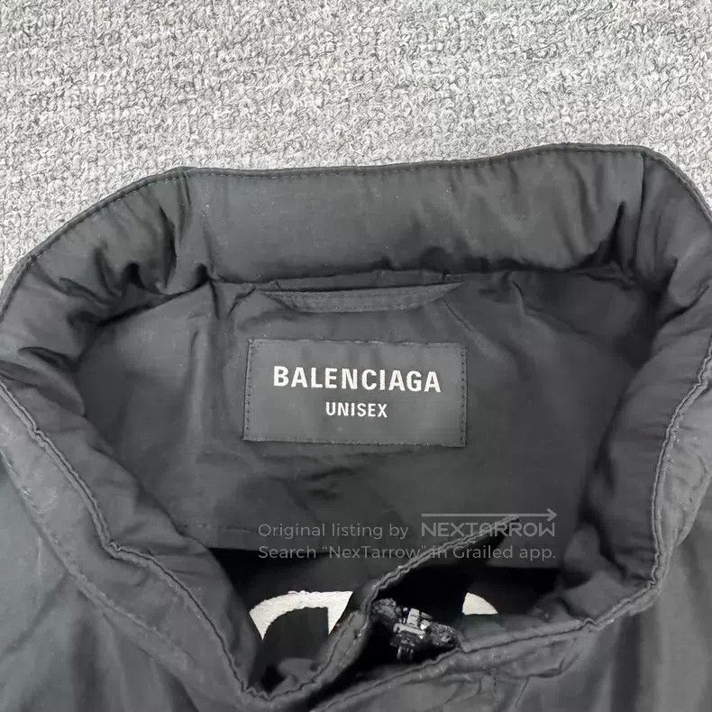 Balenciaga Balenciaga Black 'Be different' Slogan Coach Jacket Size US XS / EU 42 / 0 - 7 Thumbnail