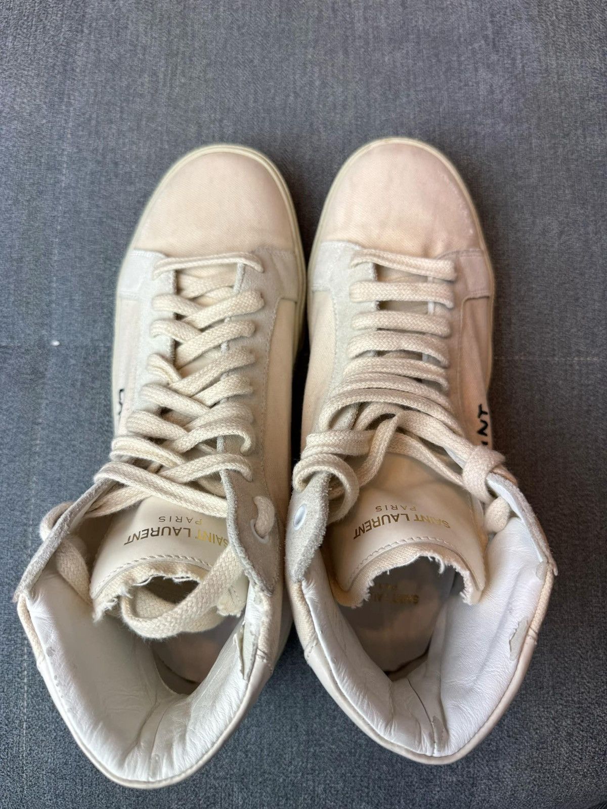 Saint Laurent Paris × Yves Saint Laurent SAINT LAURENT HI TOP SNEAKERS Size US 8.5 / EU 41-42 - 3 Thumbnail