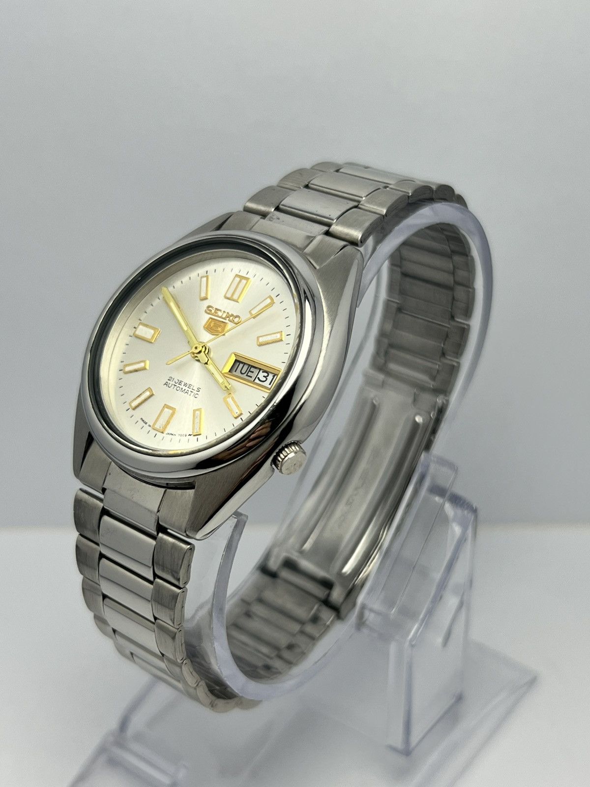 Seiko Seiko 5 Automatic Vintage Wrist Watch Day/Date Japan Size 36 - 16 Thumbnail