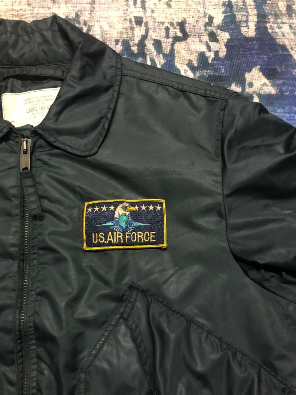 Vintage Vintage 80s CWU 45-P US.Air Force Bomber Jacket Distressed Size US L / EU 52-54 / 3 - 7 Thumbnail