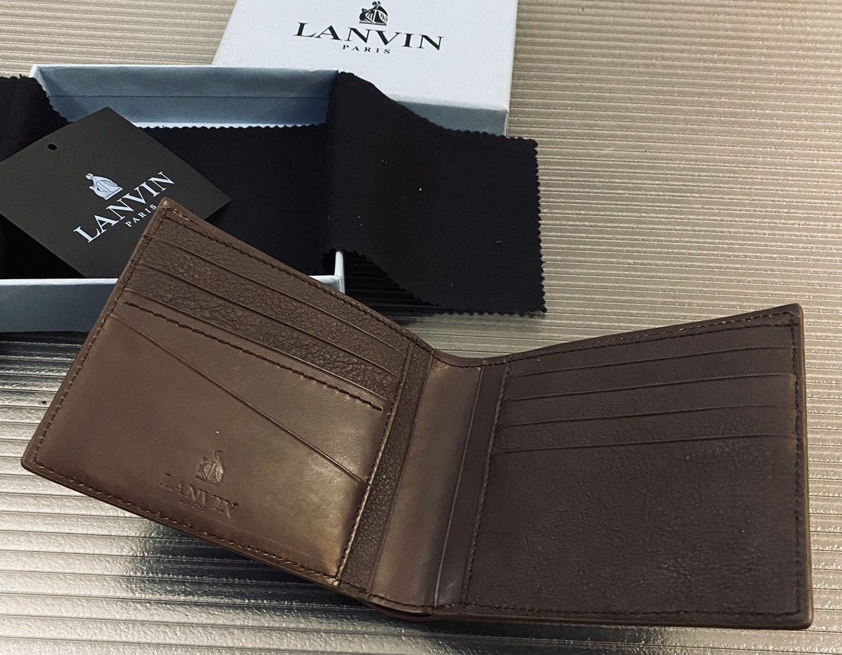 Lanvin Lanvin Paris taurillion leather contrast billfold wallet NEW Size ONE SIZE - 10 Thumbnail