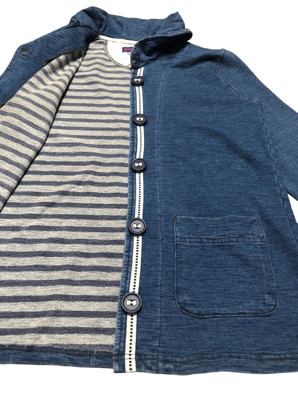 Japanese Brand Vintage Une Brisel Indigo Deck Made In Indigo Size S / US 4 / IT 40 - 10 Thumbnail