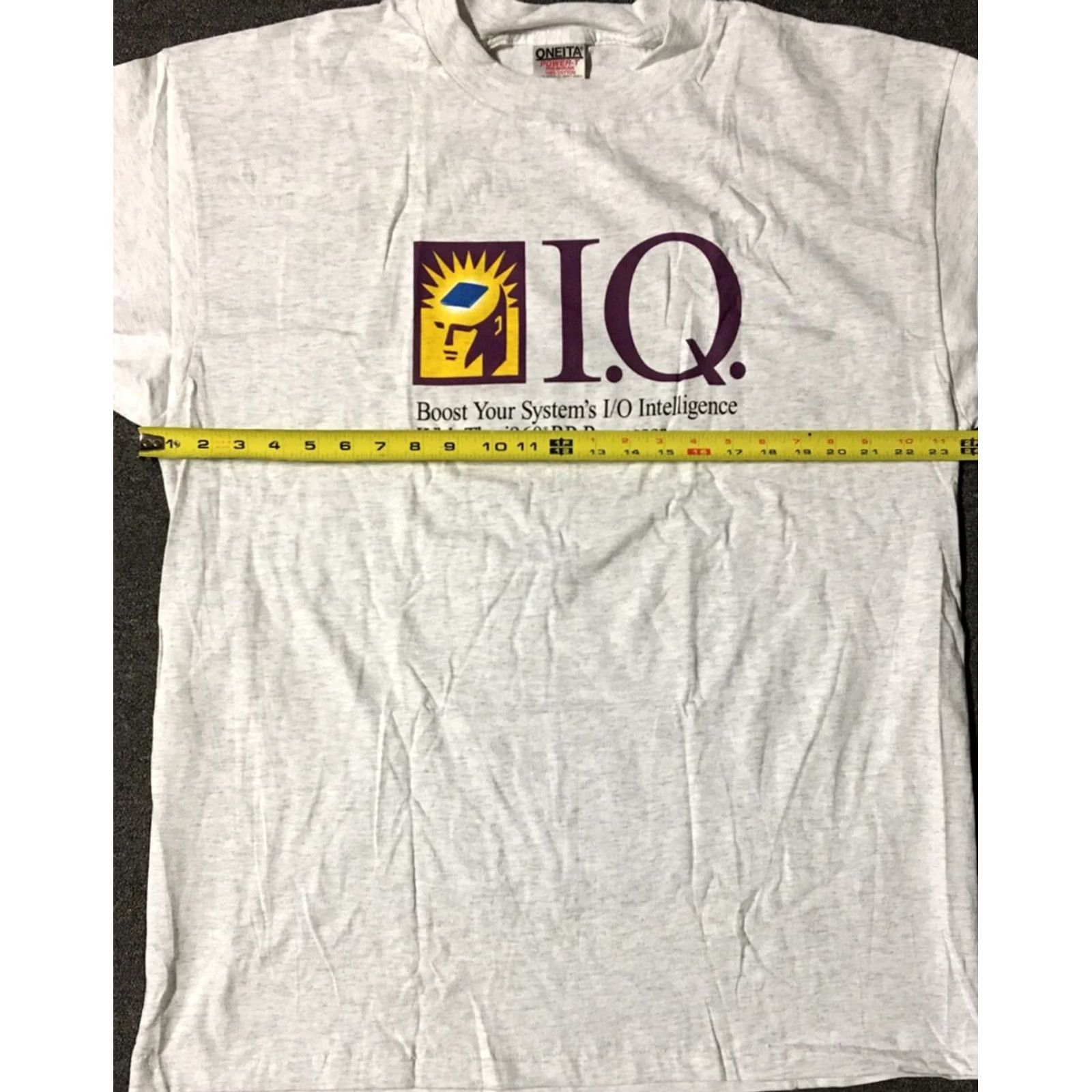 Apple VINTAGE Intel i960 Promo Shirt XL Gray Short Sleeve Crew Neck Men T-Shirt 90s Vintage Grunge Tech Logo Shirt Size US XL / EU 56 / 4 - 6 Thumbnail