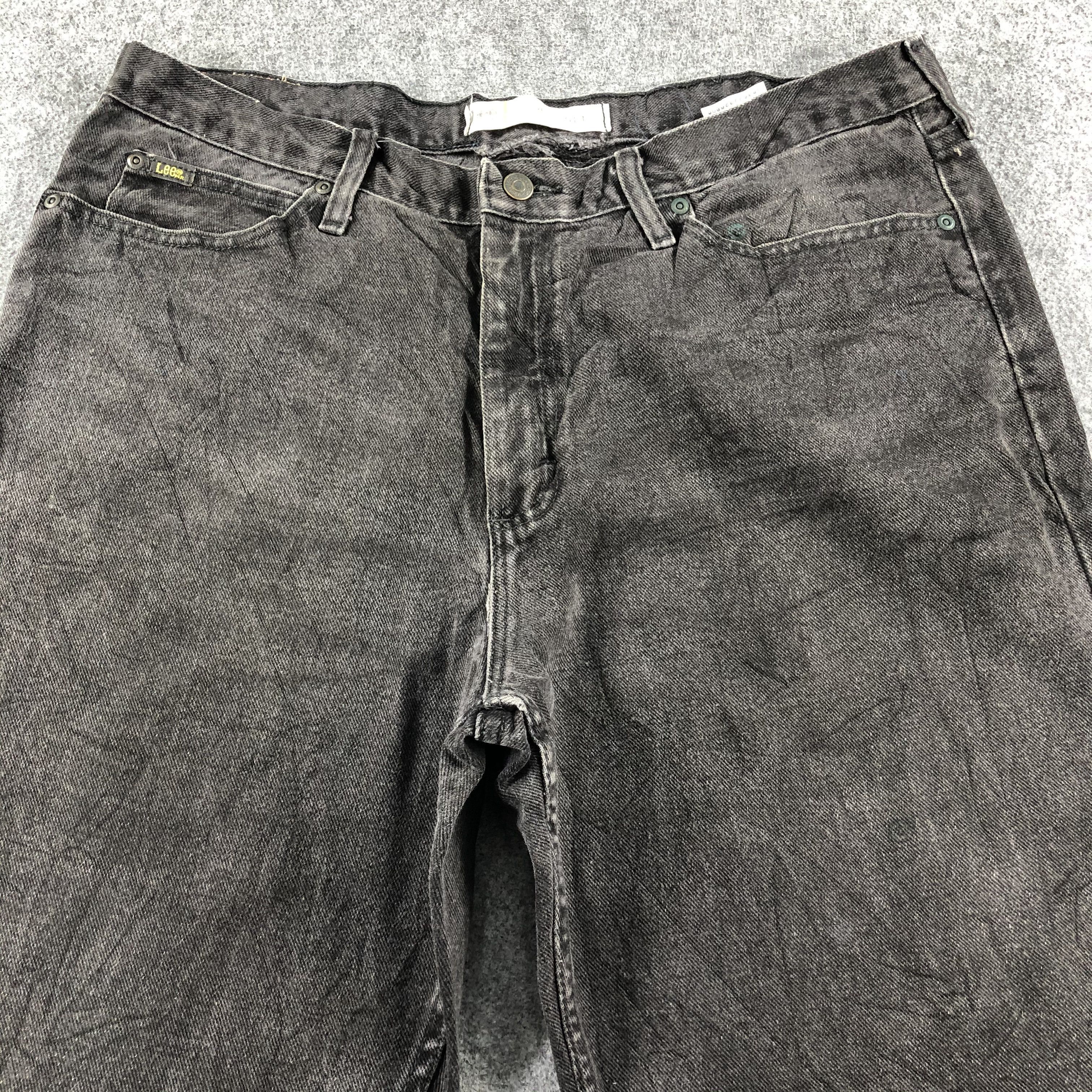 Lee Vintage Faded Black Lee Jeans-J2549 Size US 37 - 3 Thumbnail