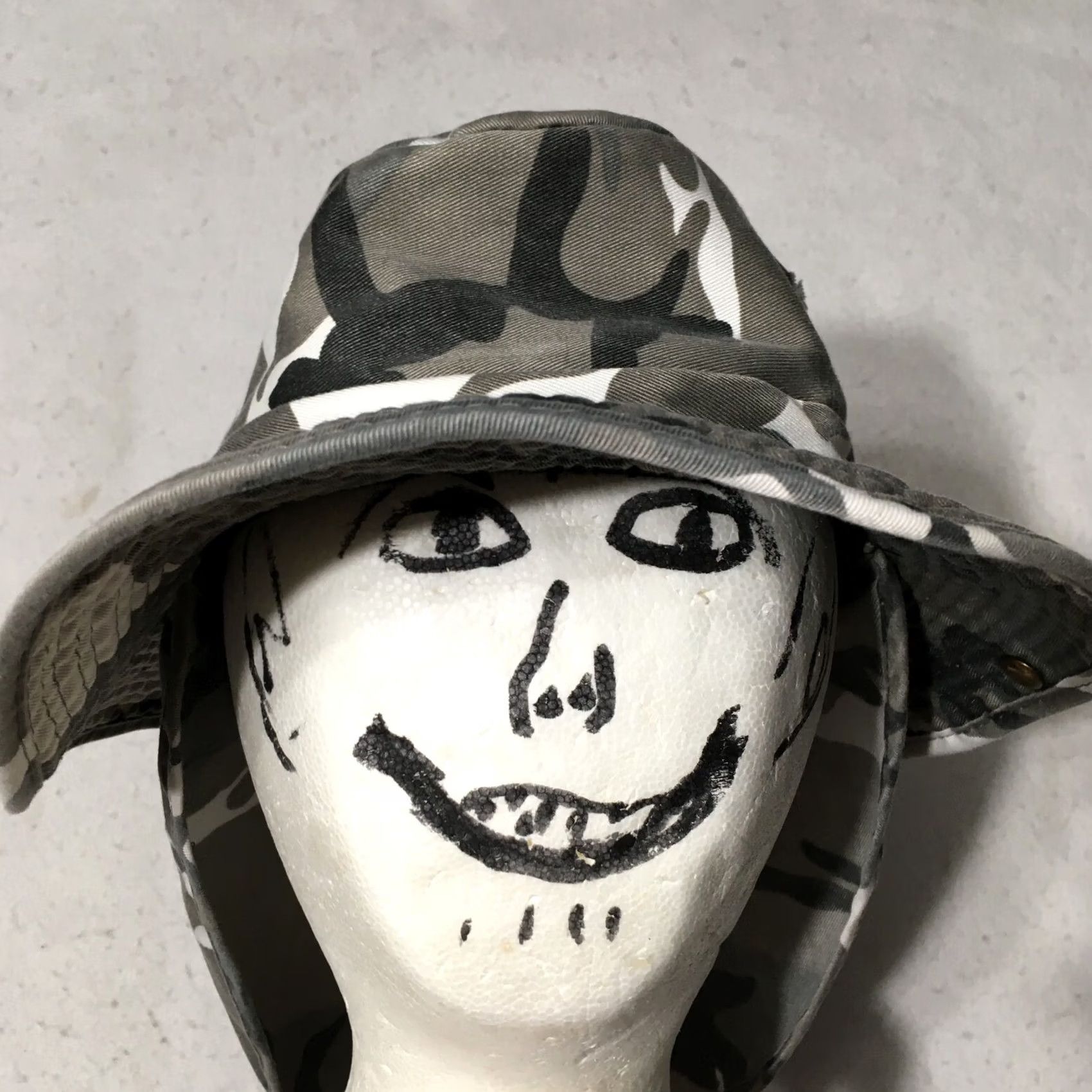 Vintage Desert Camo Bucket Hat Cap Men's Fishing Outdoors Neck Flap 65/35 Size ONE SIZE - 2 Thumbnail