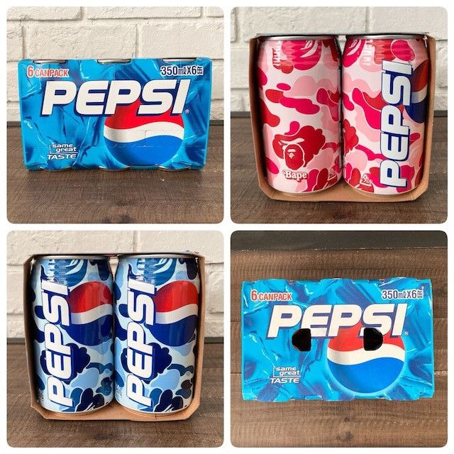 Bape × Pepsi 2001 BAPE × Pepsi Cola Aluminum Cans ABC CAMO APE NIGO Size ONE SIZE - 1 Thumbnail