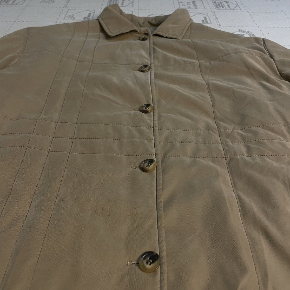 Burberry Burberry Quilted VINTAGE Jacket Nova check Diamond women's Size L / US 10 / IT 46 - 7 Thumbnail