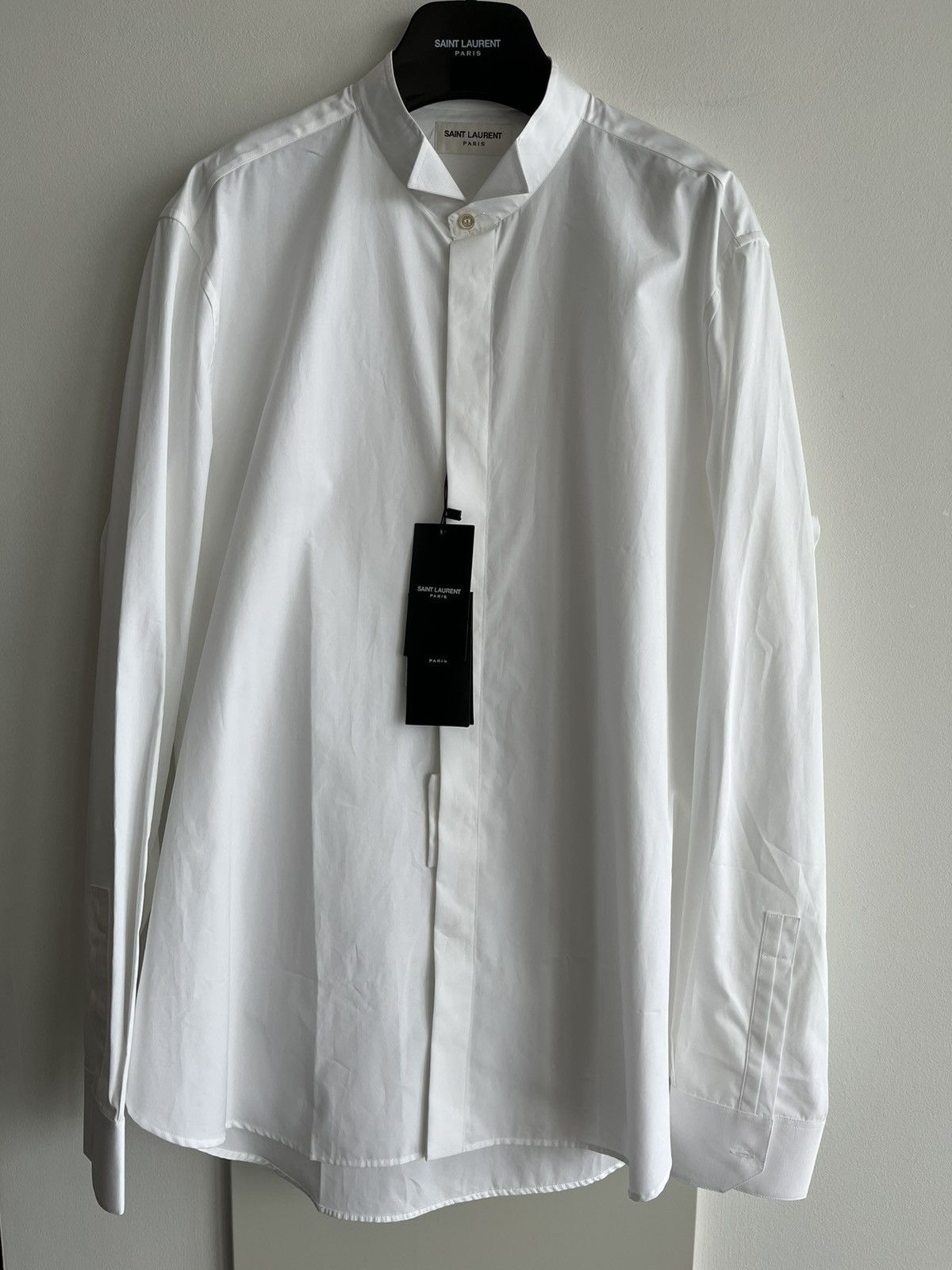 Hedi Slimane × Saint Laurent Paris × Yves Saint Laurent Extremely Rare Brand New Hedi Slimane 2015 Tuxedo Shirt Size US M / EU 48-50 / 2 - 1 Thumbnail