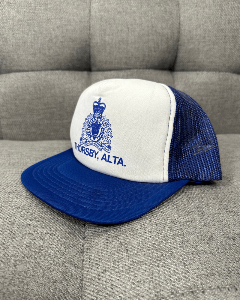 Vintage Vintage RCMP Canadian Police Thorsby Alberta Trucker Hat Size ONE SIZE - 2 Thumbnail