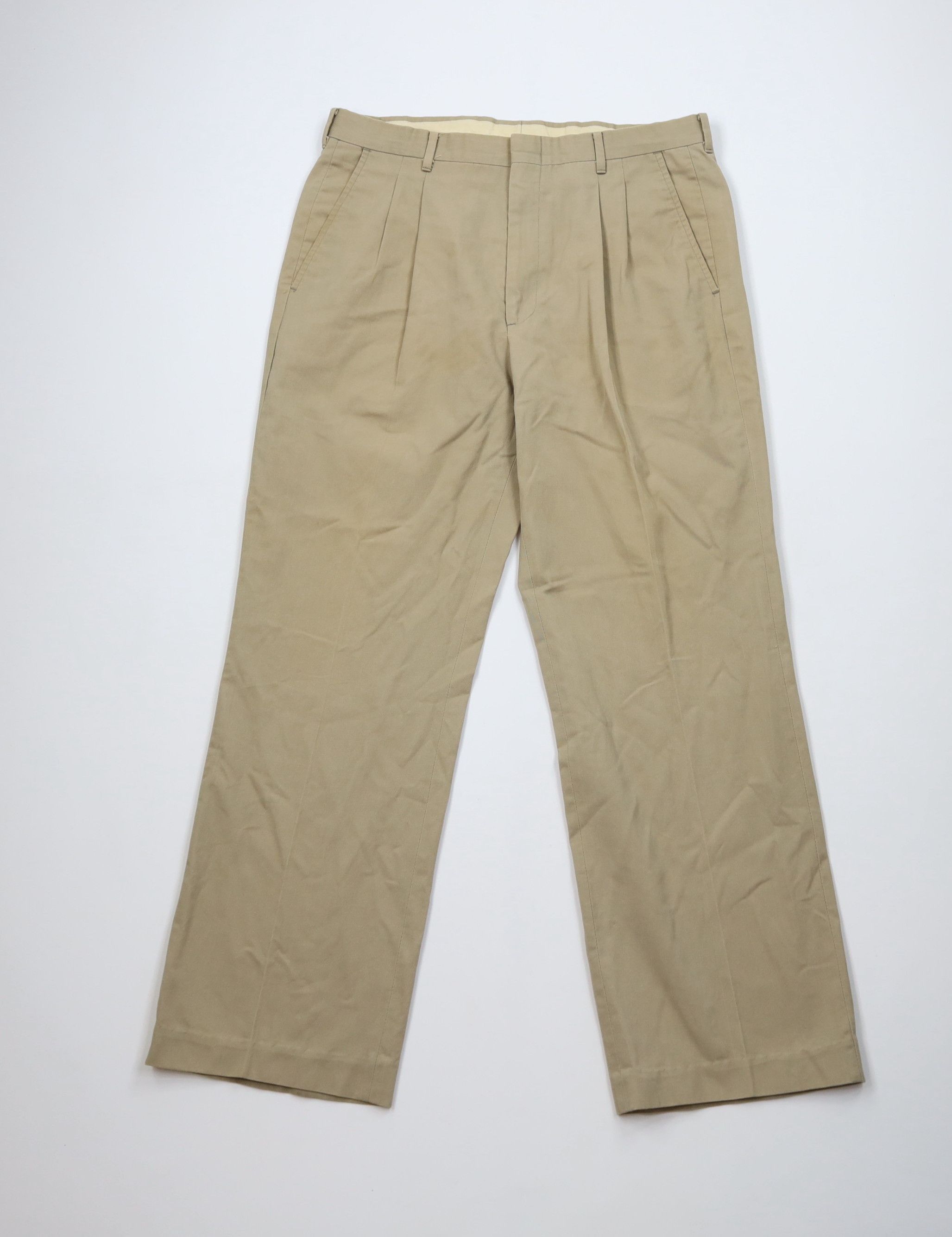 Levi's Vintage 70s Levis Flared Wide Leg Chino Pants Beige Khaki Size US 34 / EU 50 - 1 Thumbnail