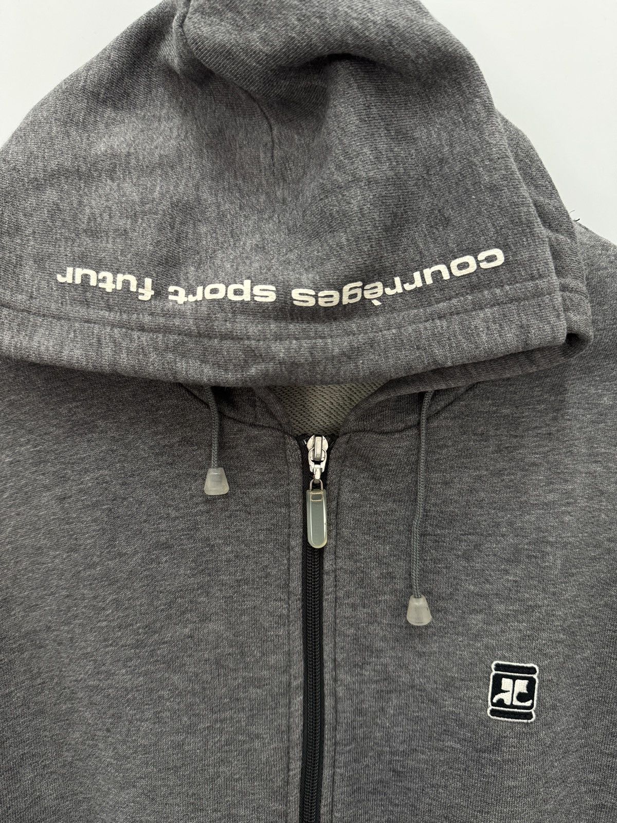 Andre Courreges 🔥 Courréges Sport Futur italian Hoodie Zipper Sweat Size US XS / EU 42 / 0 - 4 Thumbnail