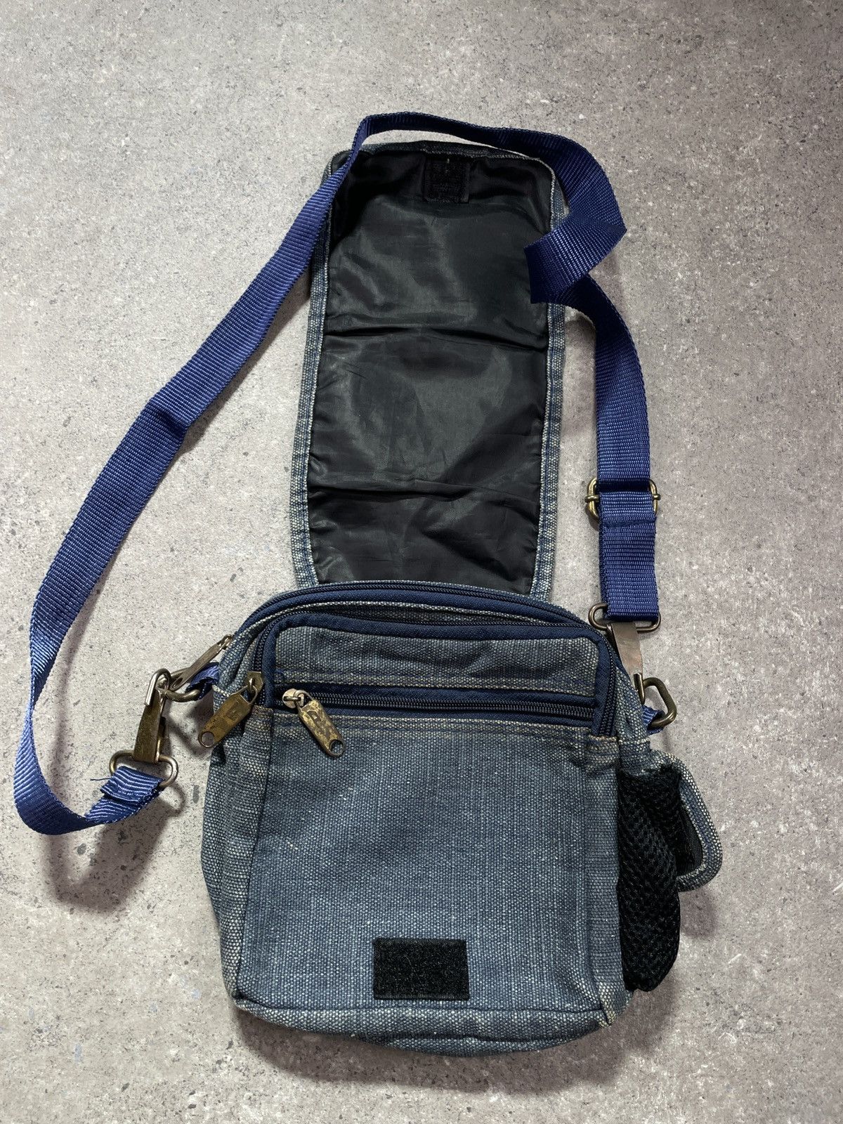 Diesel × Vintage Vintage Y2K Diesel Avant Garde Denim Bag Size ONE SIZE - 6 Thumbnail