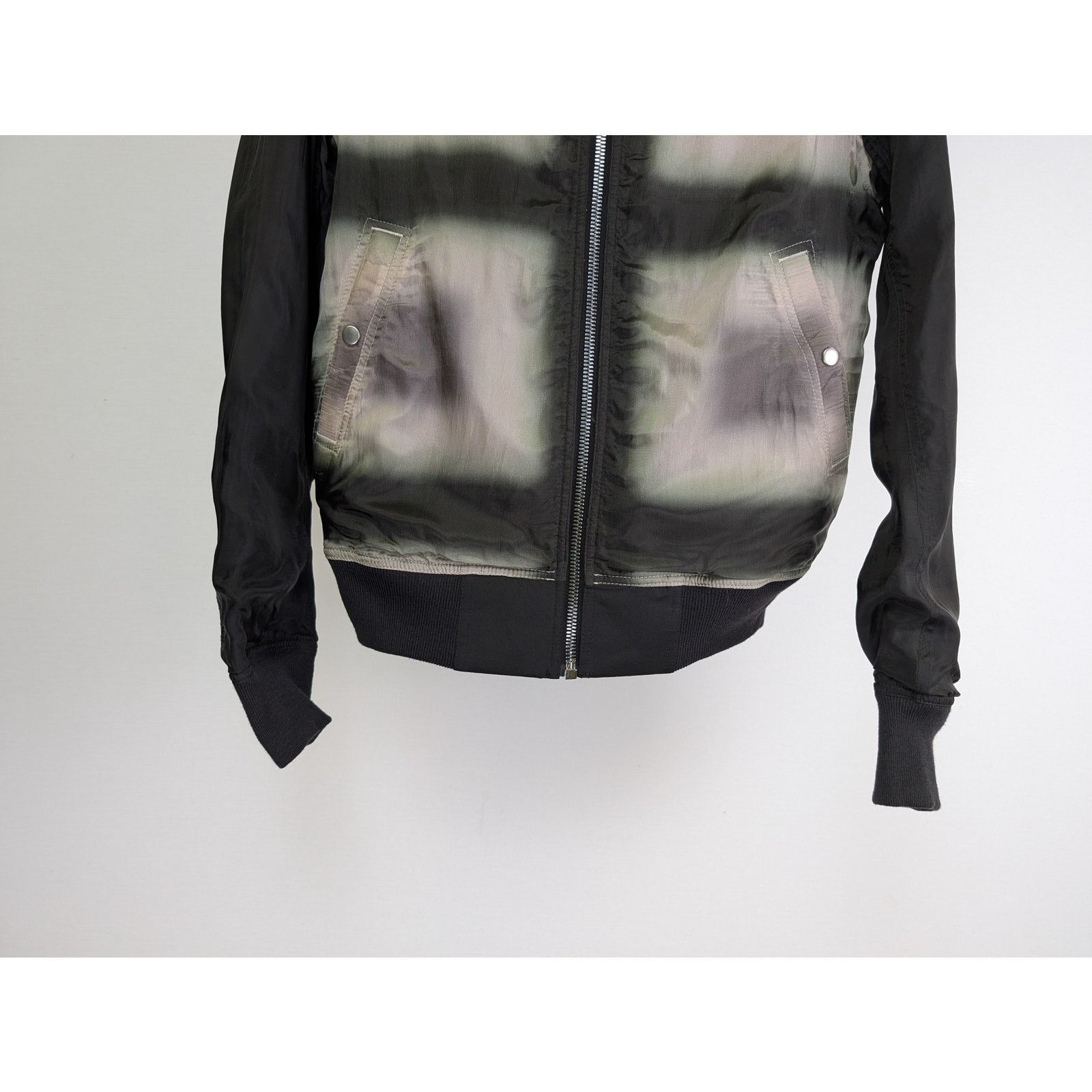 Rick Owens o1rshd1 Reversible Flight Jacket in Black/Black Plaid Size US M / EU 48-50 / 2 - 16 Thumbnail