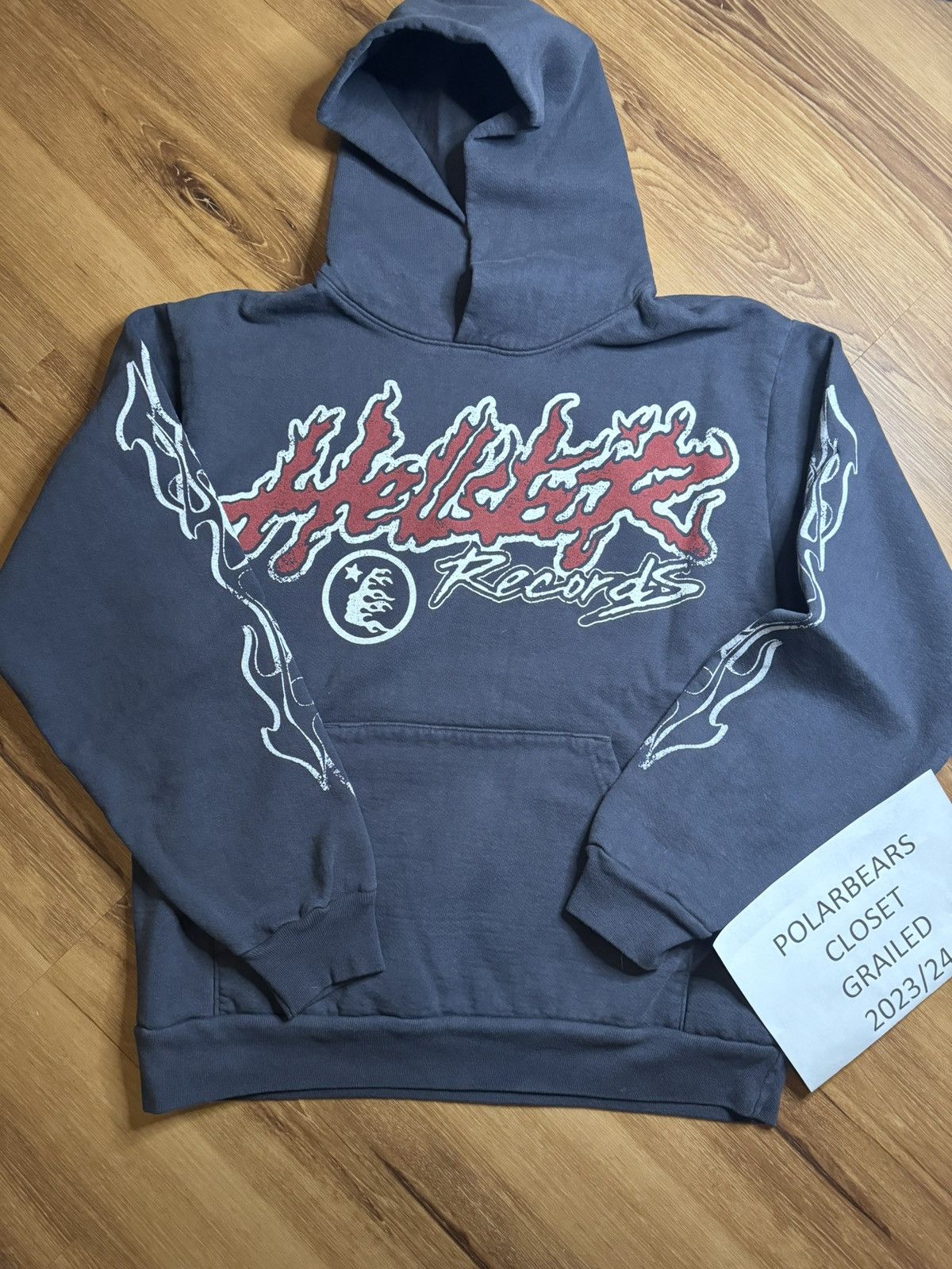 image of Hellstar Records Tour Hoodie in Black, Men's (Size 2XL)