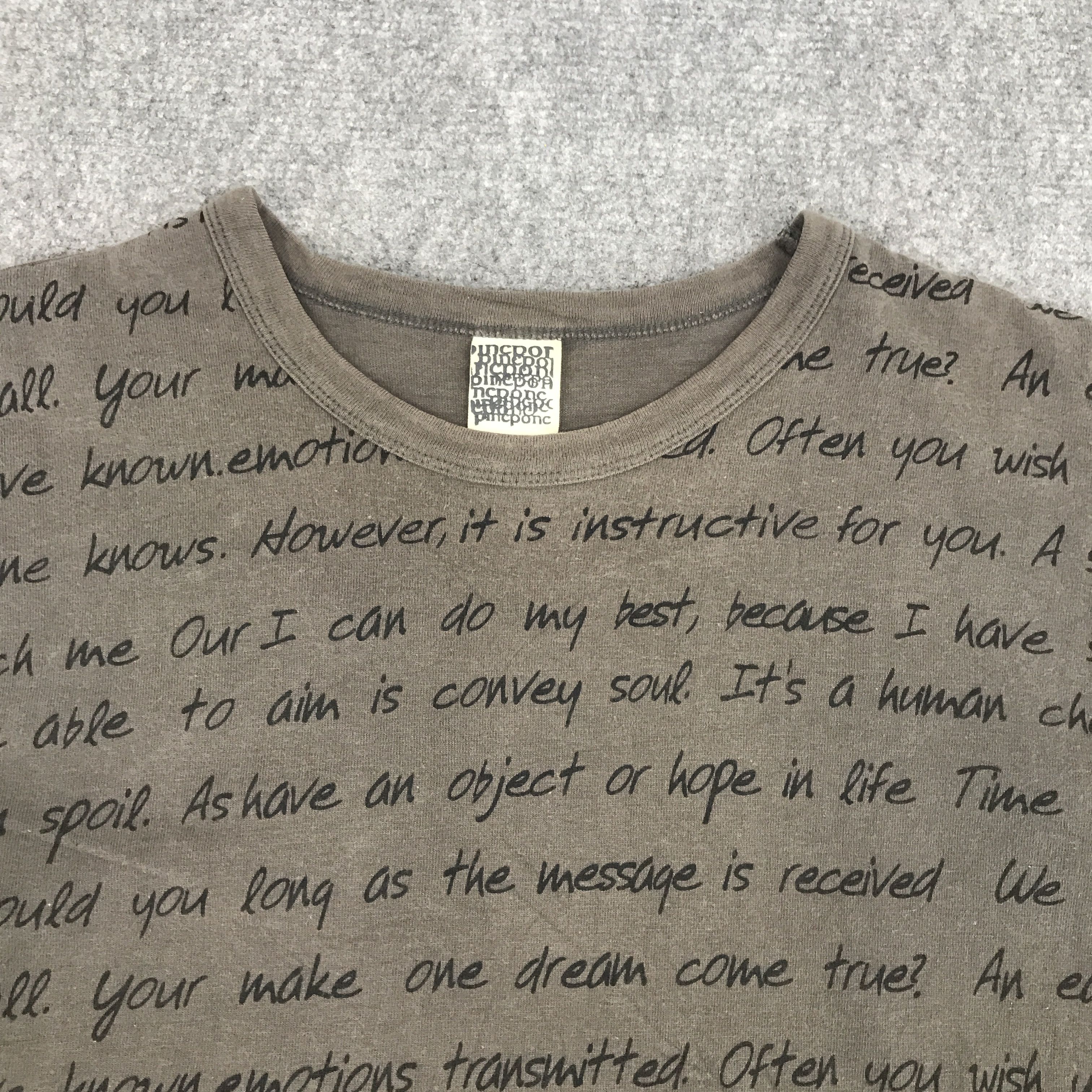 Japanese Brand × Vintage Rare Pincponc long sleeve t-shirt Size US M / EU 48-50 / 2 - 8 Thumbnail
