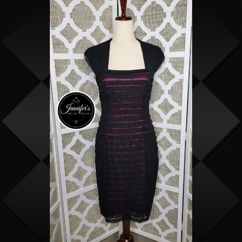 Adrianna Papell Adrianna Papell Sheer Illusion Body Con Bandage Dress Size M / US 6-8 / IT 42-44 - 1 Thumbnail